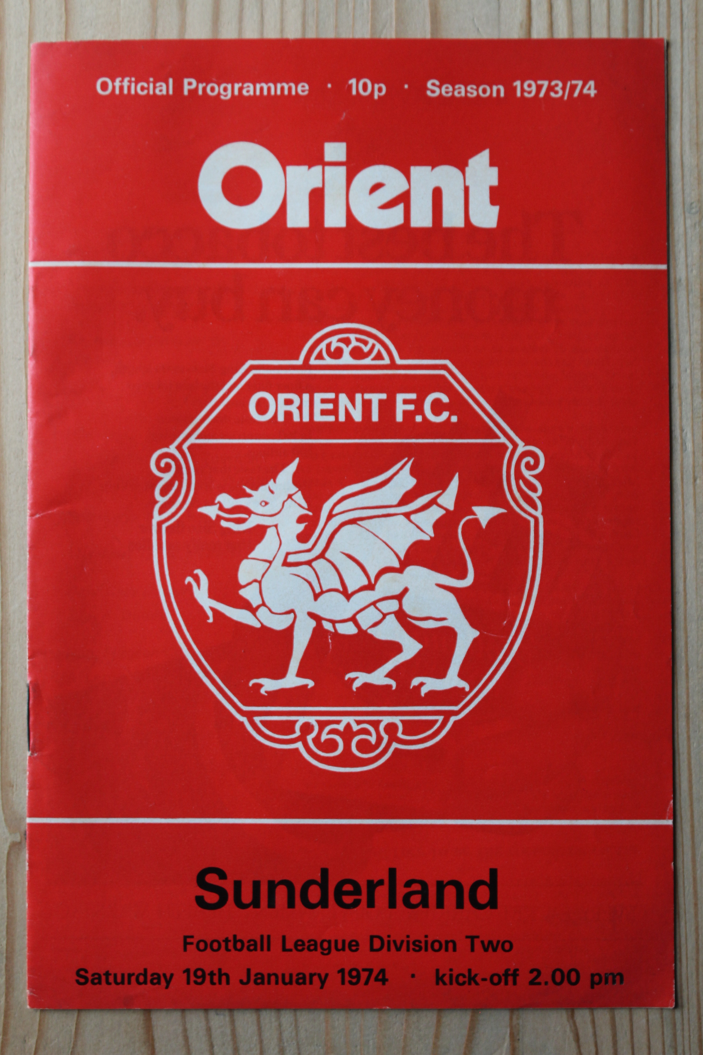 Orient v Sunderland FC