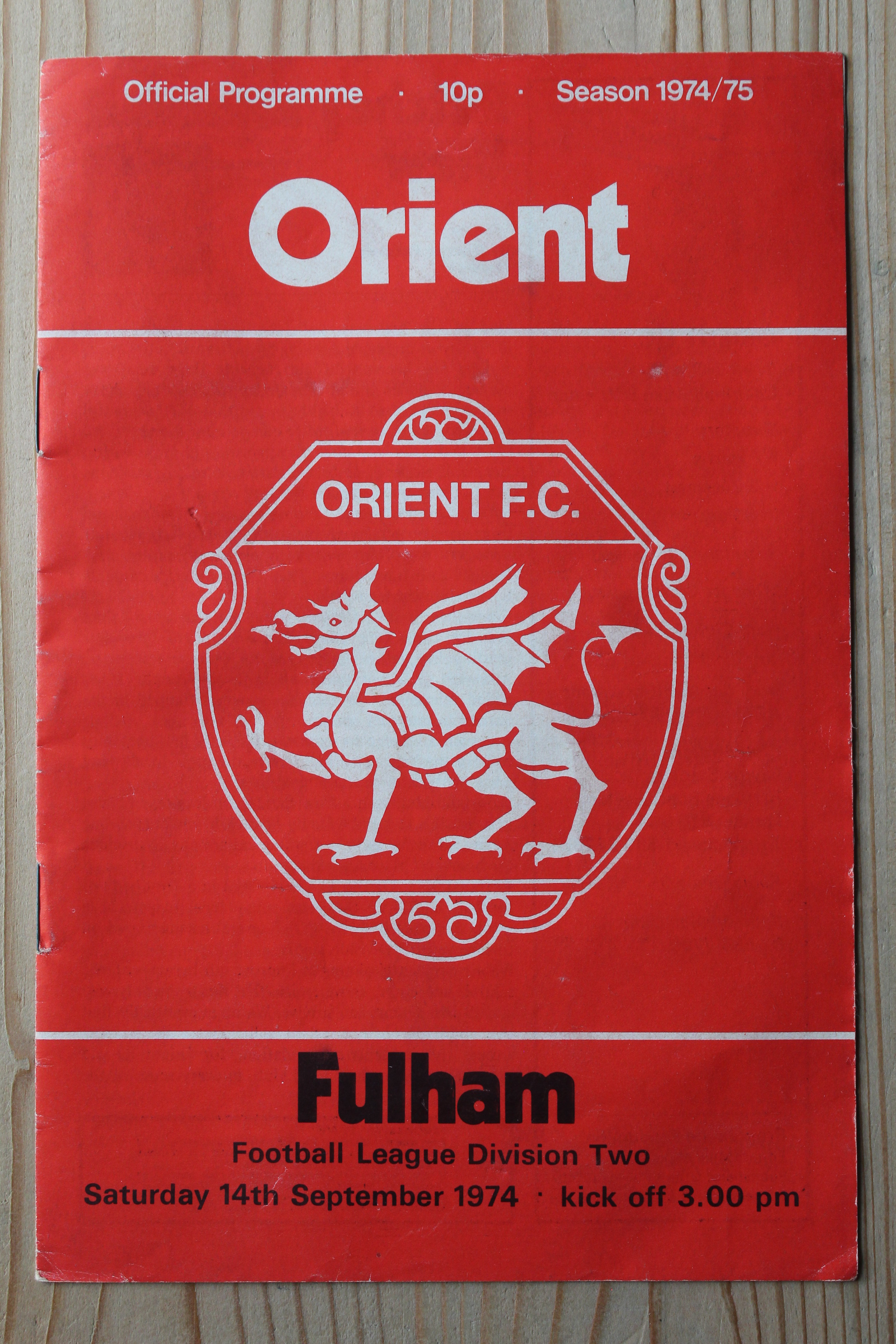 Orient v Fulham FC