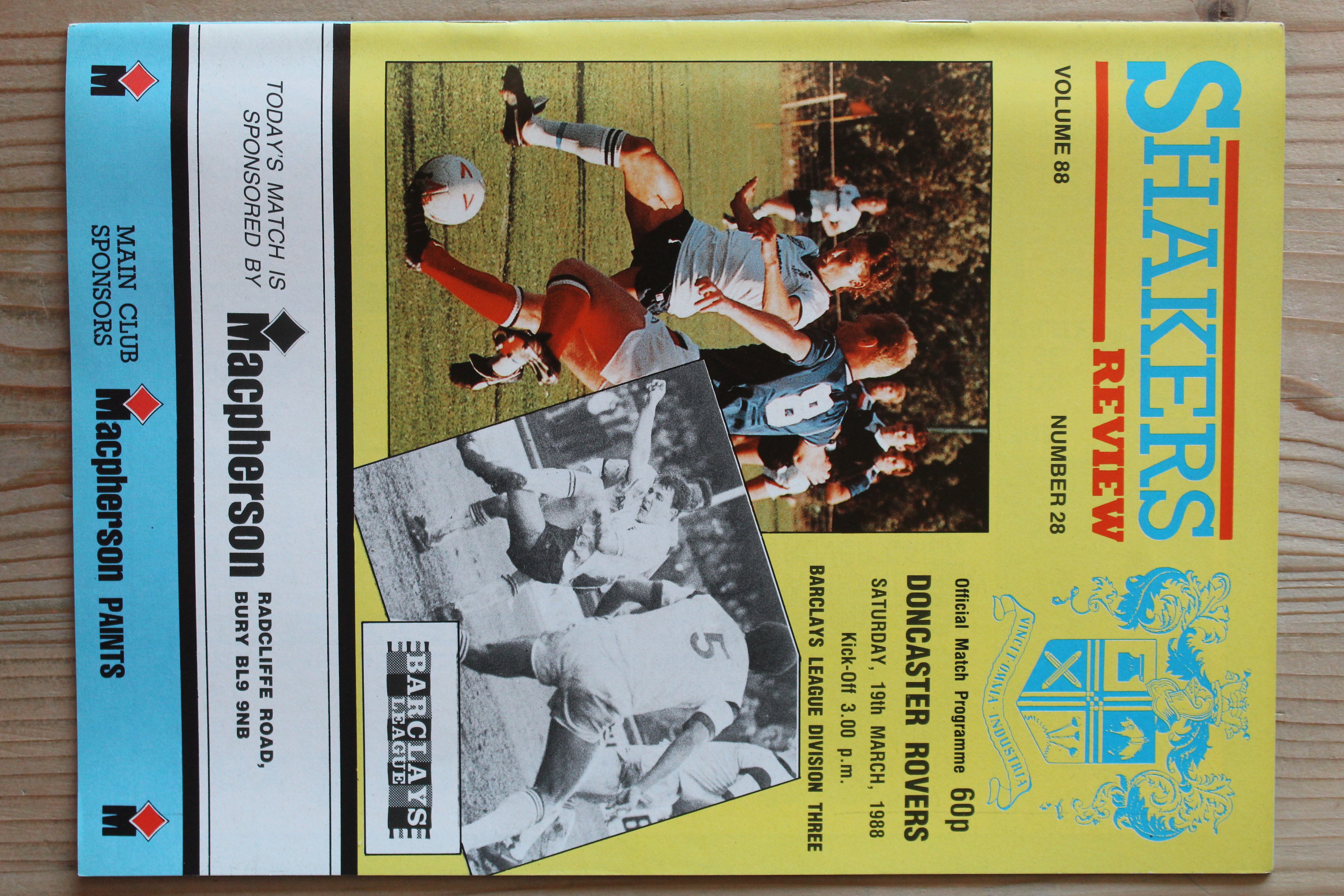 Bury FC v Doncaster Rovers FC