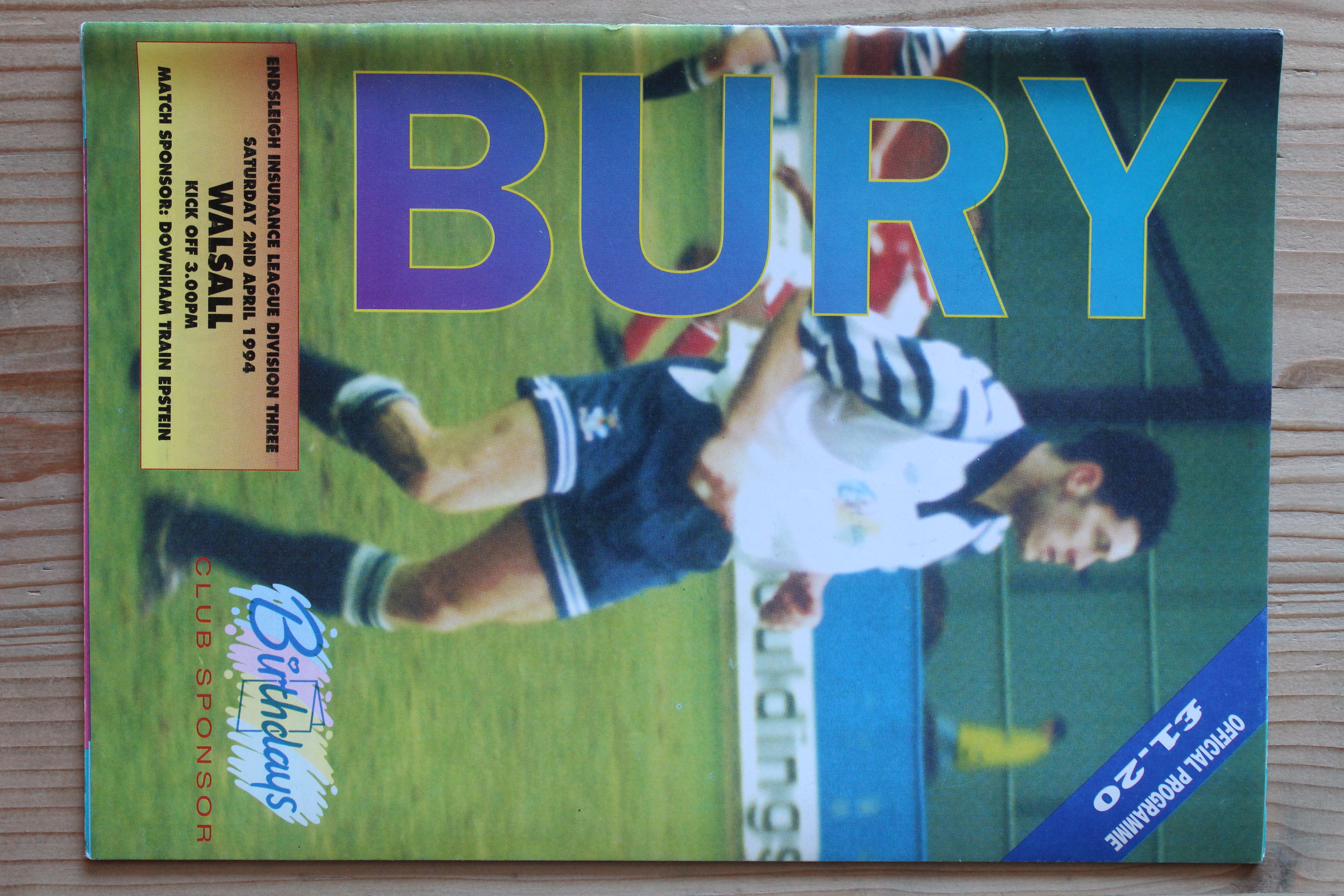 Bury FC v Walsall FC
