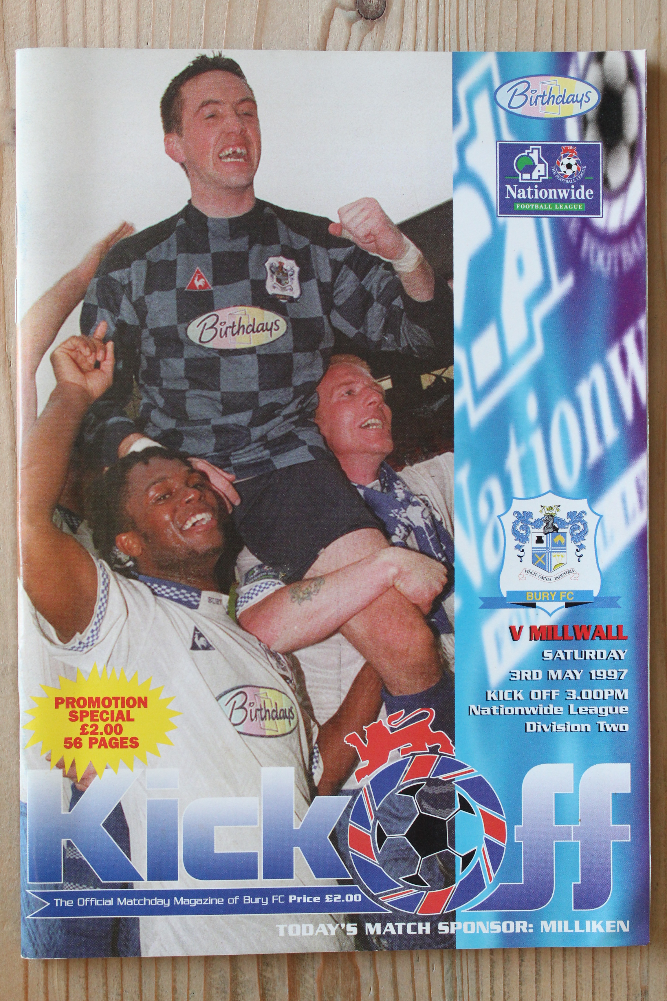 Bury FC v Millwall FC