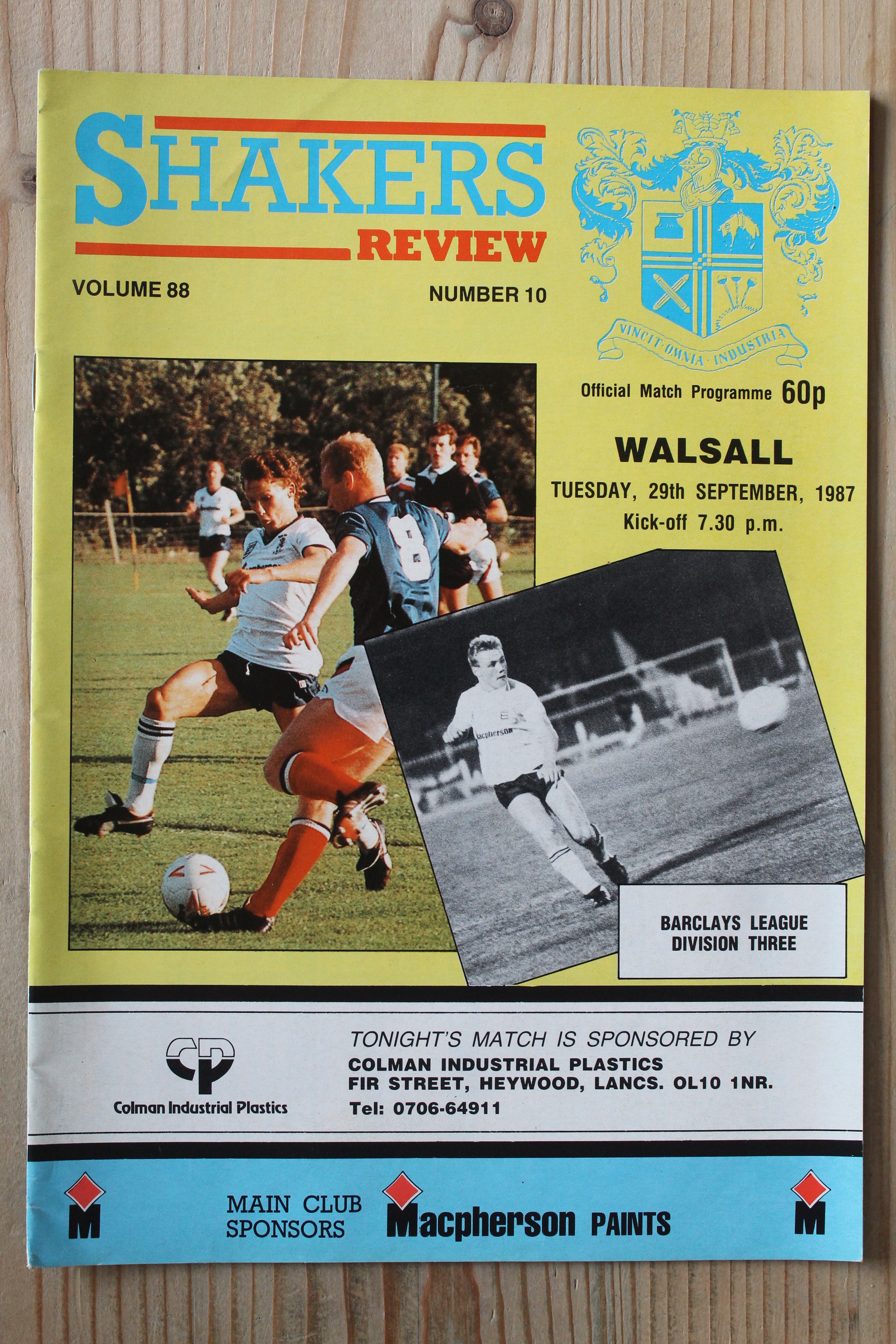 Bury FC v Walsall FC