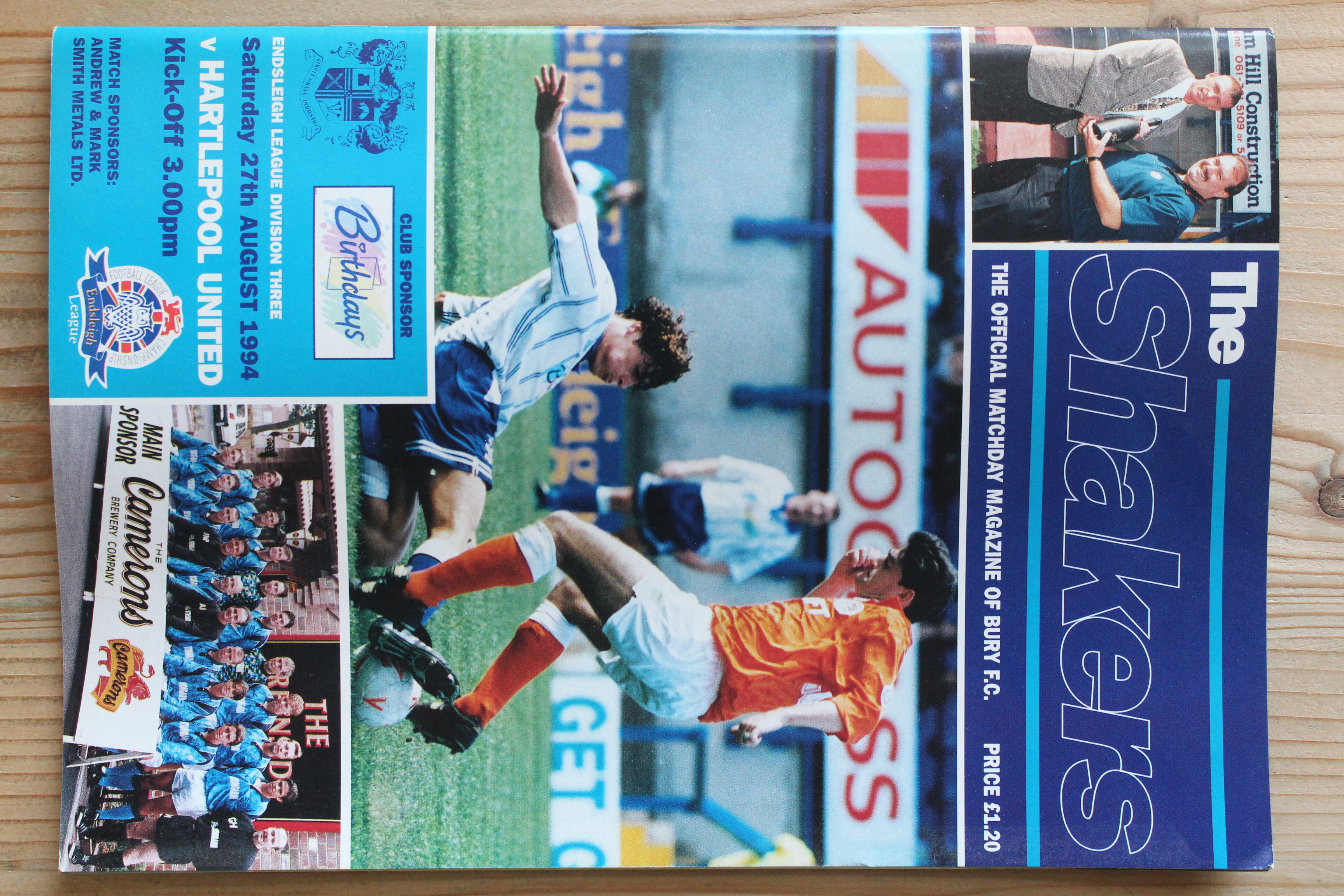 Bury FC v Hartlepool United