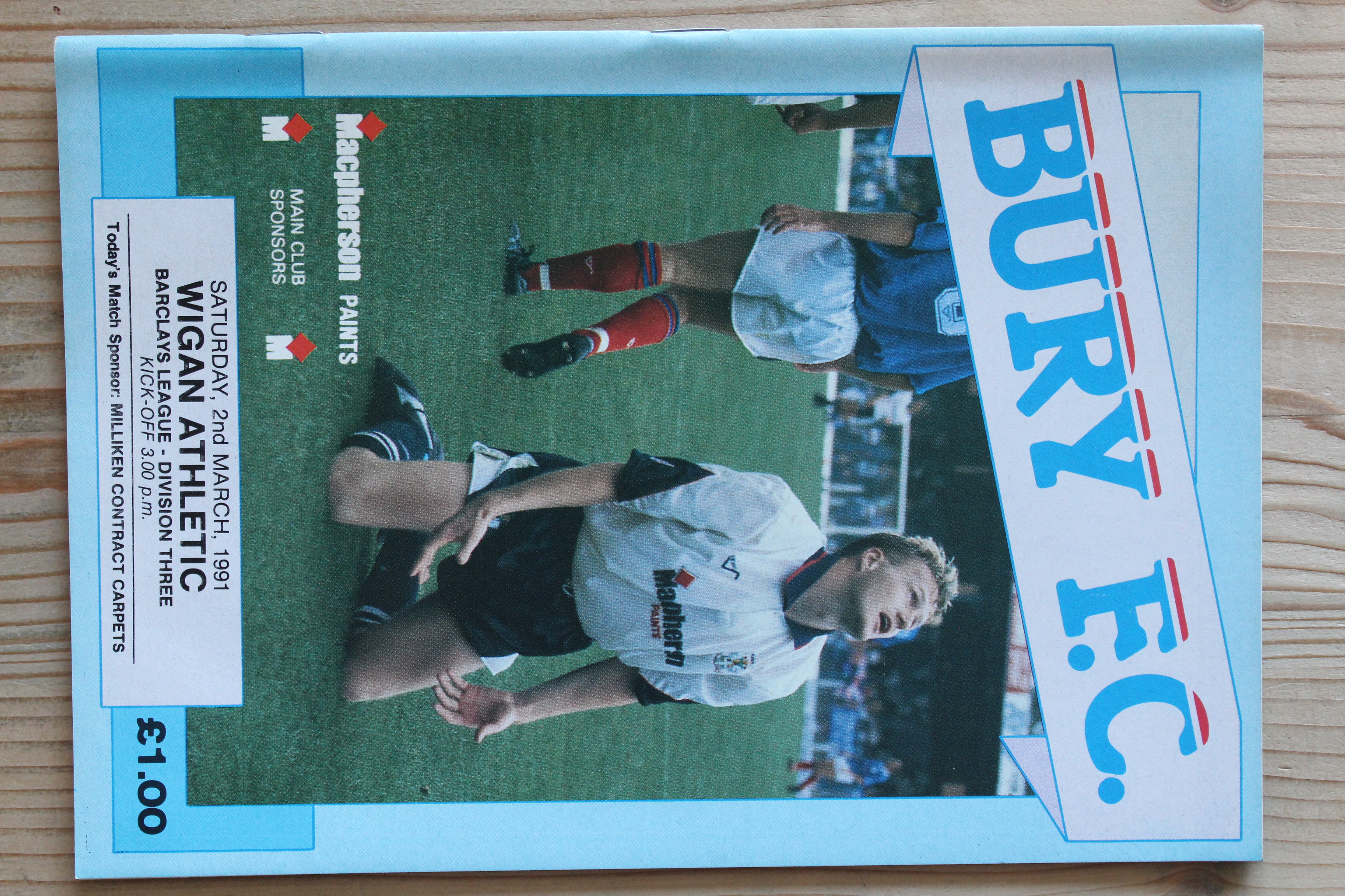 Bury FC v Wigan Athletic FC