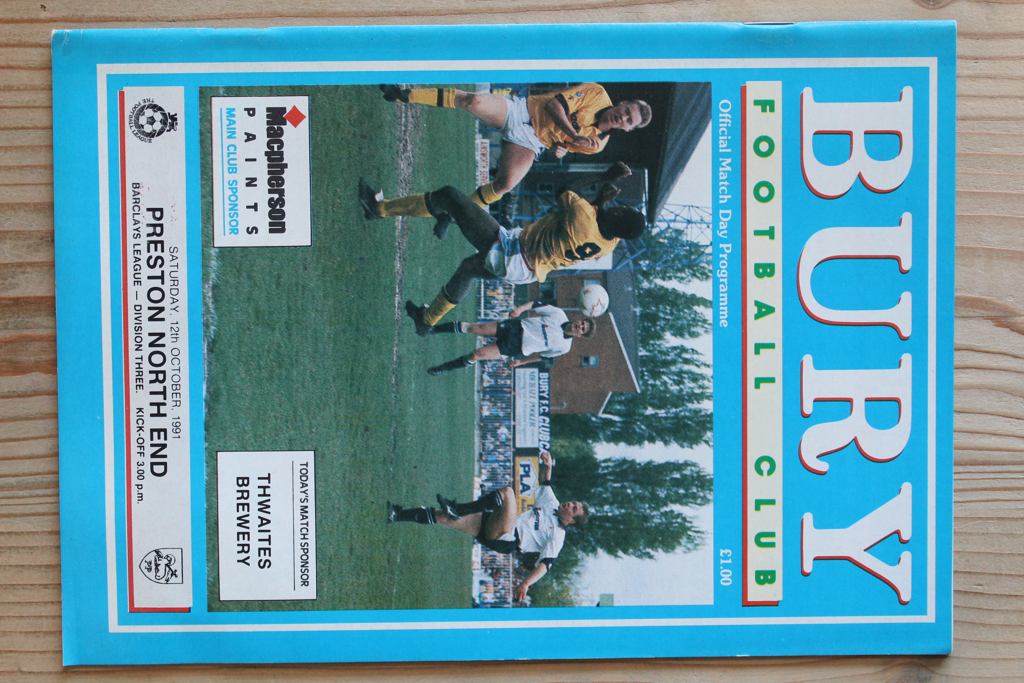 Bury FC v Preston North End FC