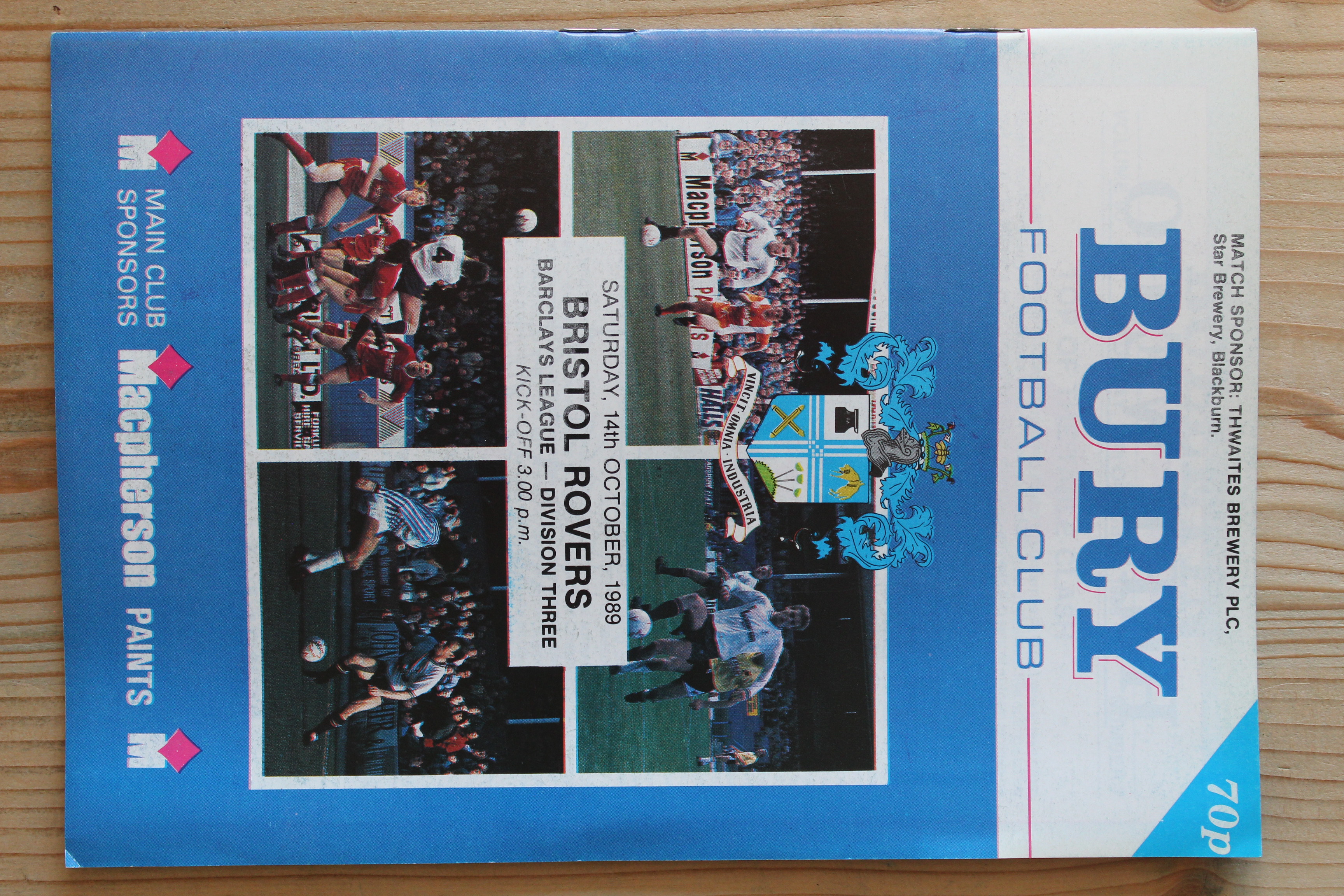 Bury FC v Bristol Rovers FC