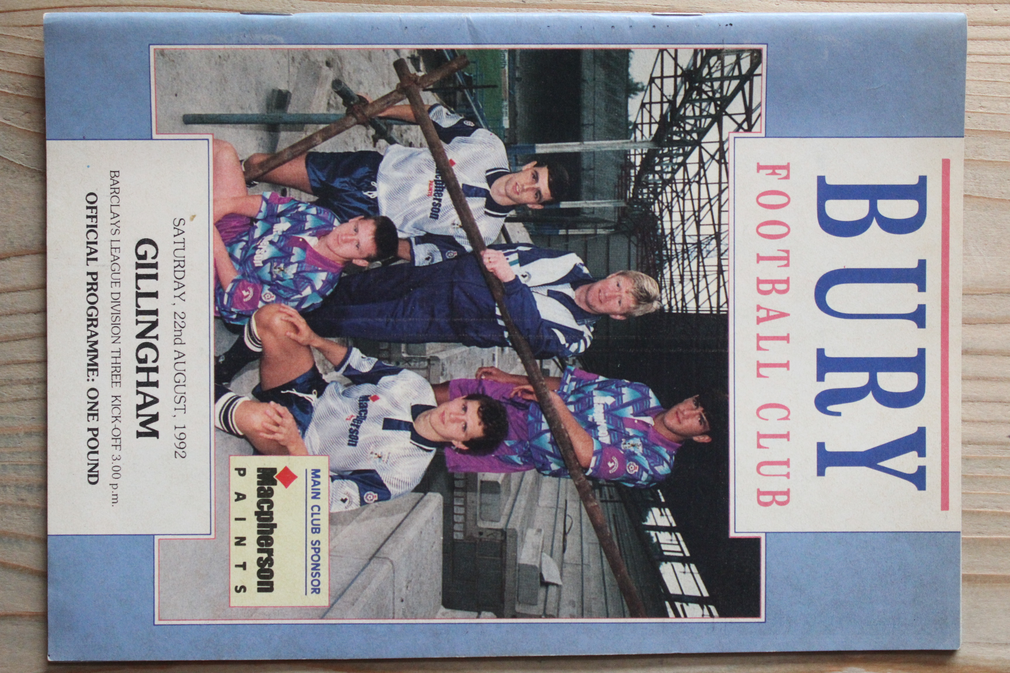 Bury FC v Gillingham FC