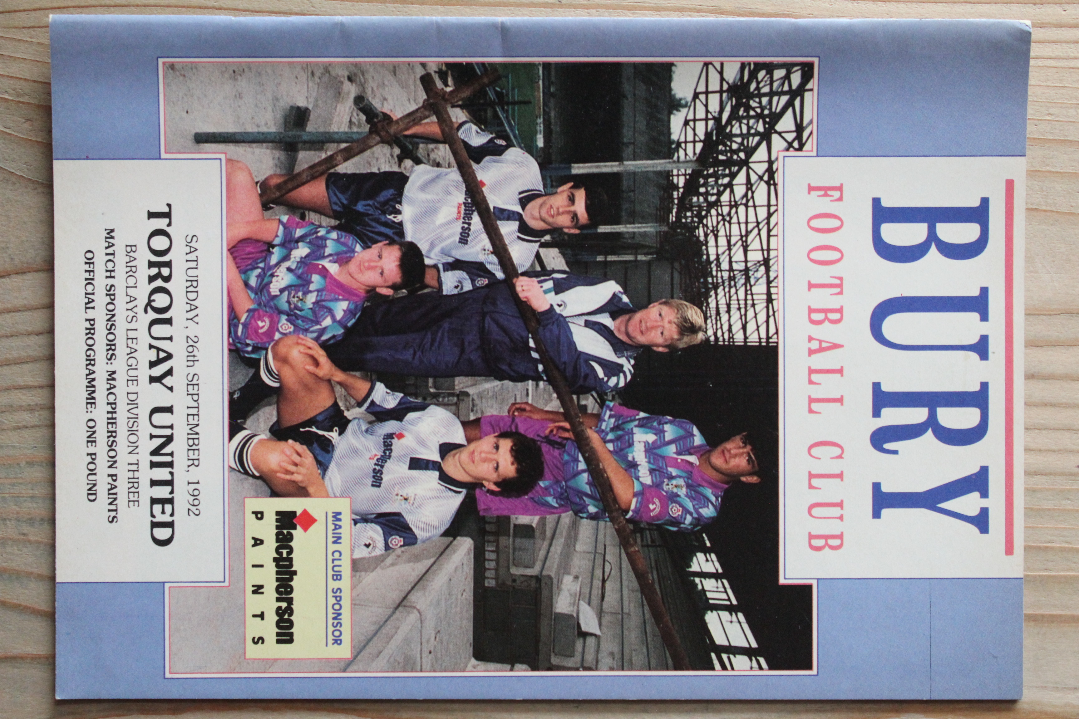 Bury FC v Torquay United FC