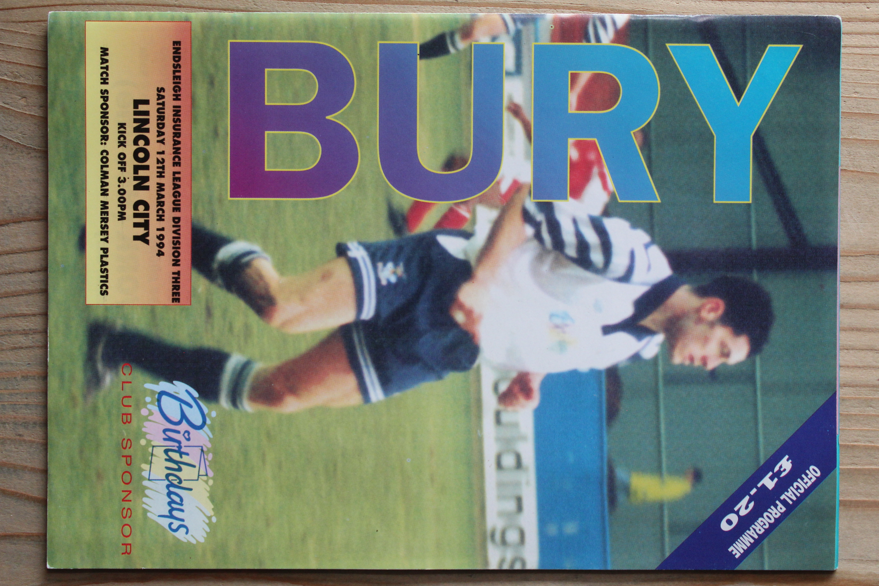 Bury FC v Lincoln City FC