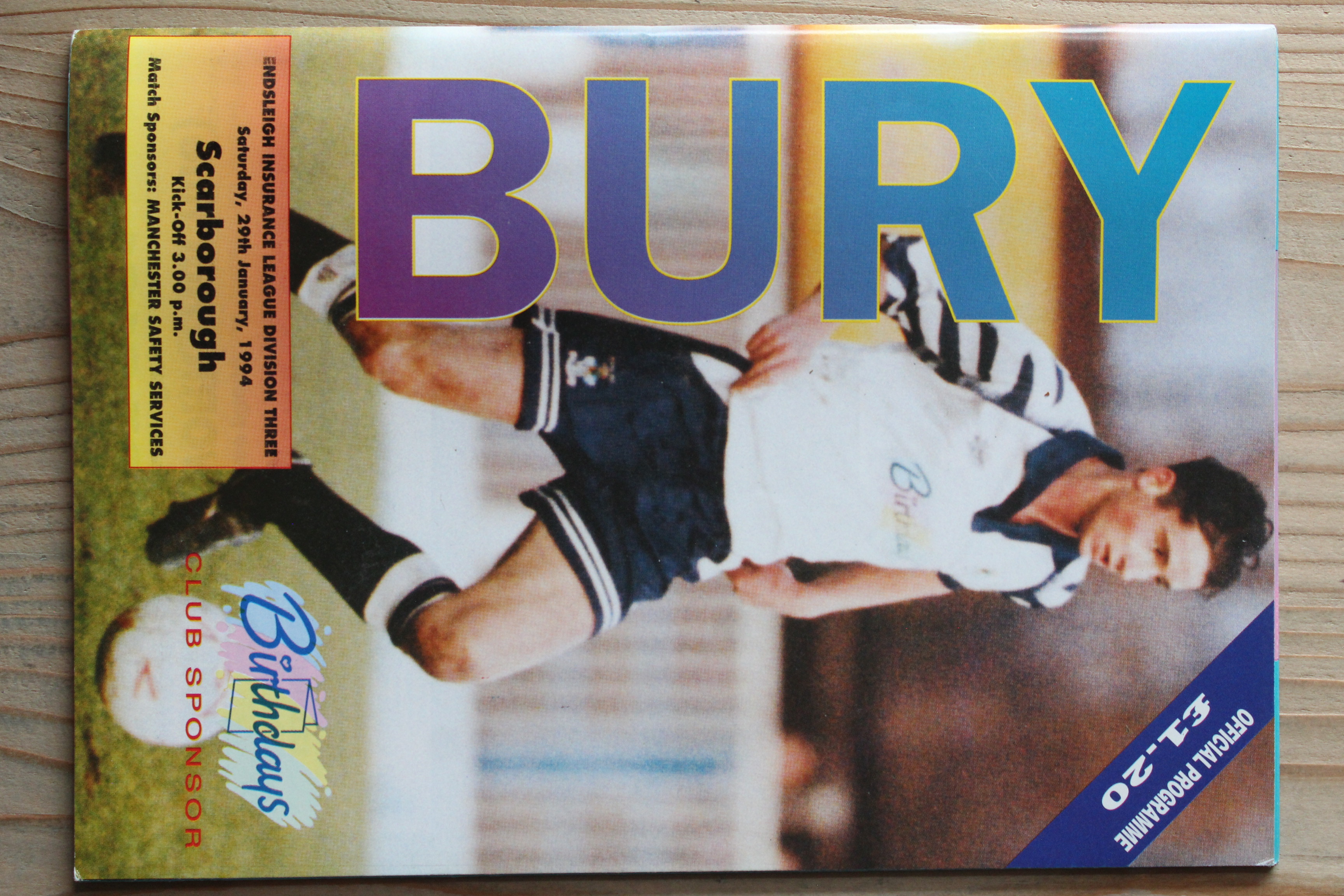 Bury FC v Scarborough FC