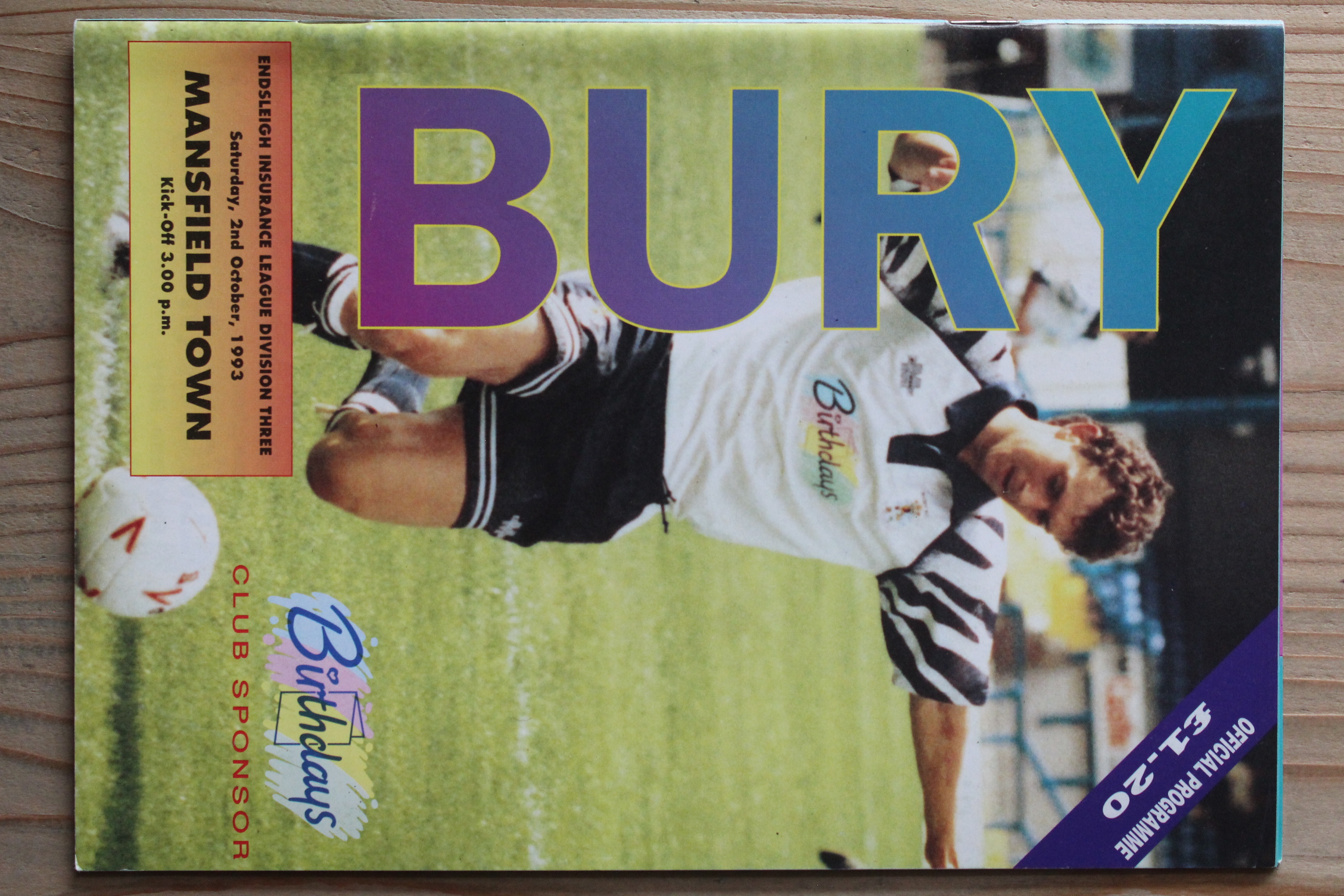 Bury FC v Mansfield Town FC