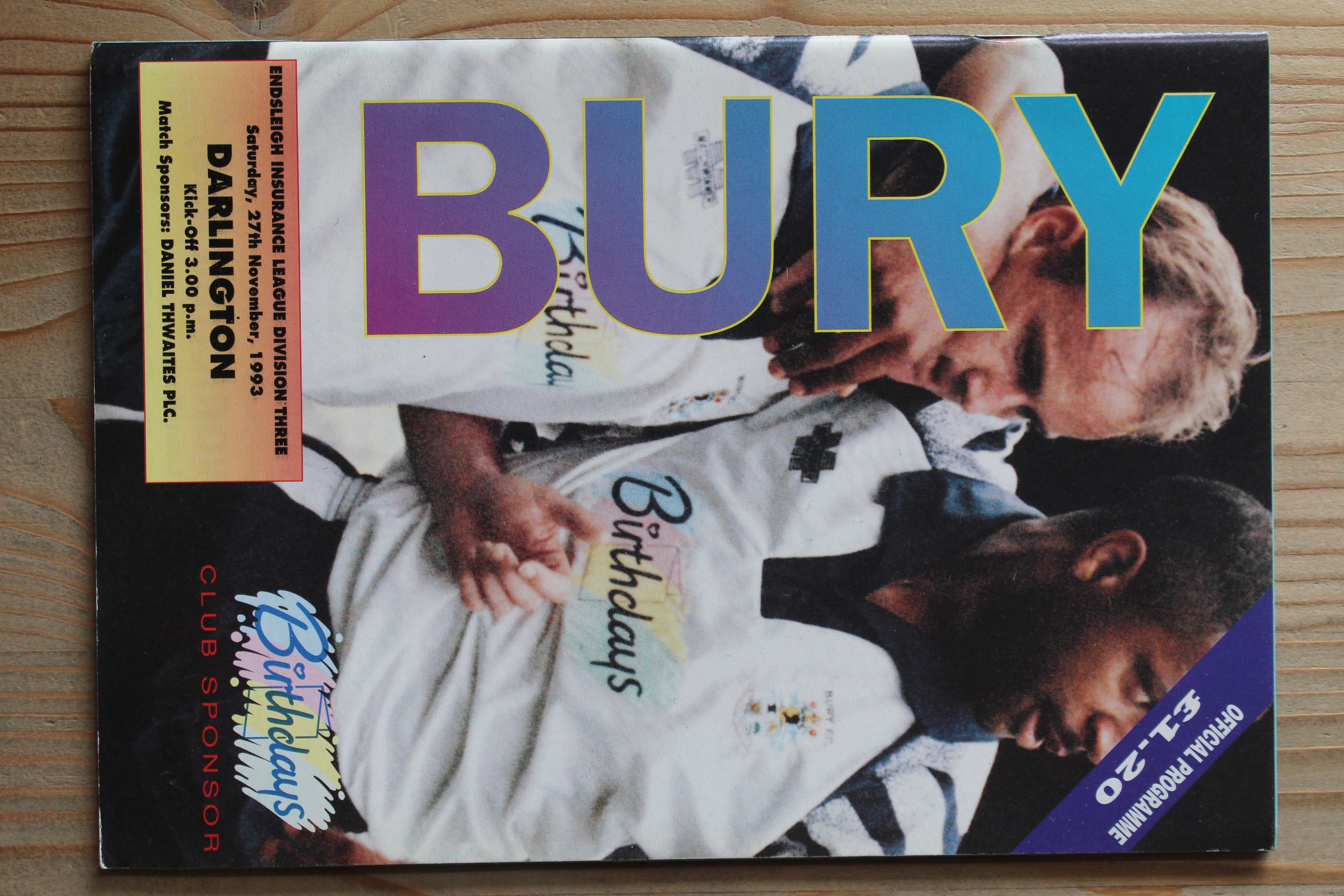 Bury FC v Darlington FC