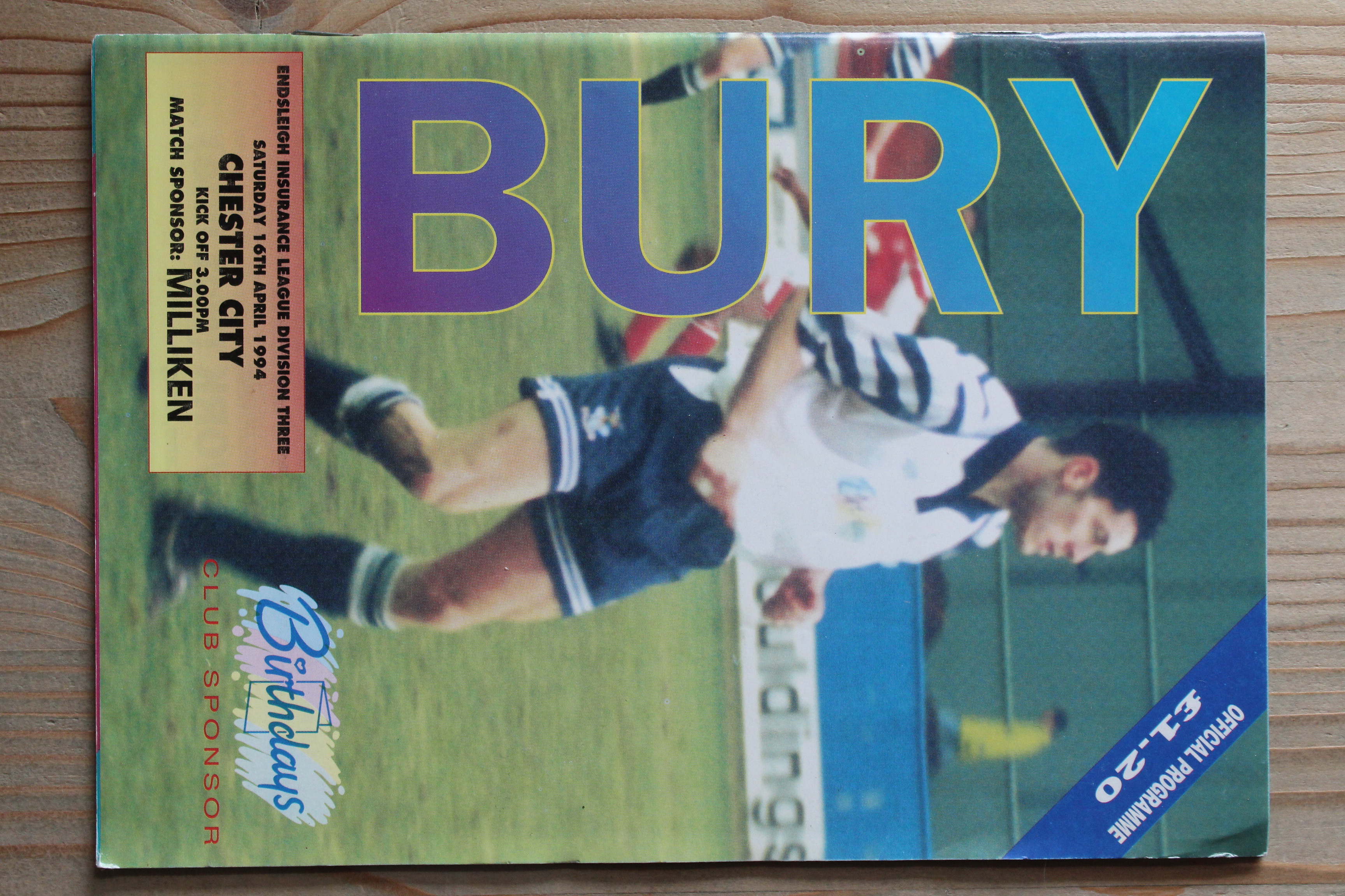 Bury FC v Chester City FC