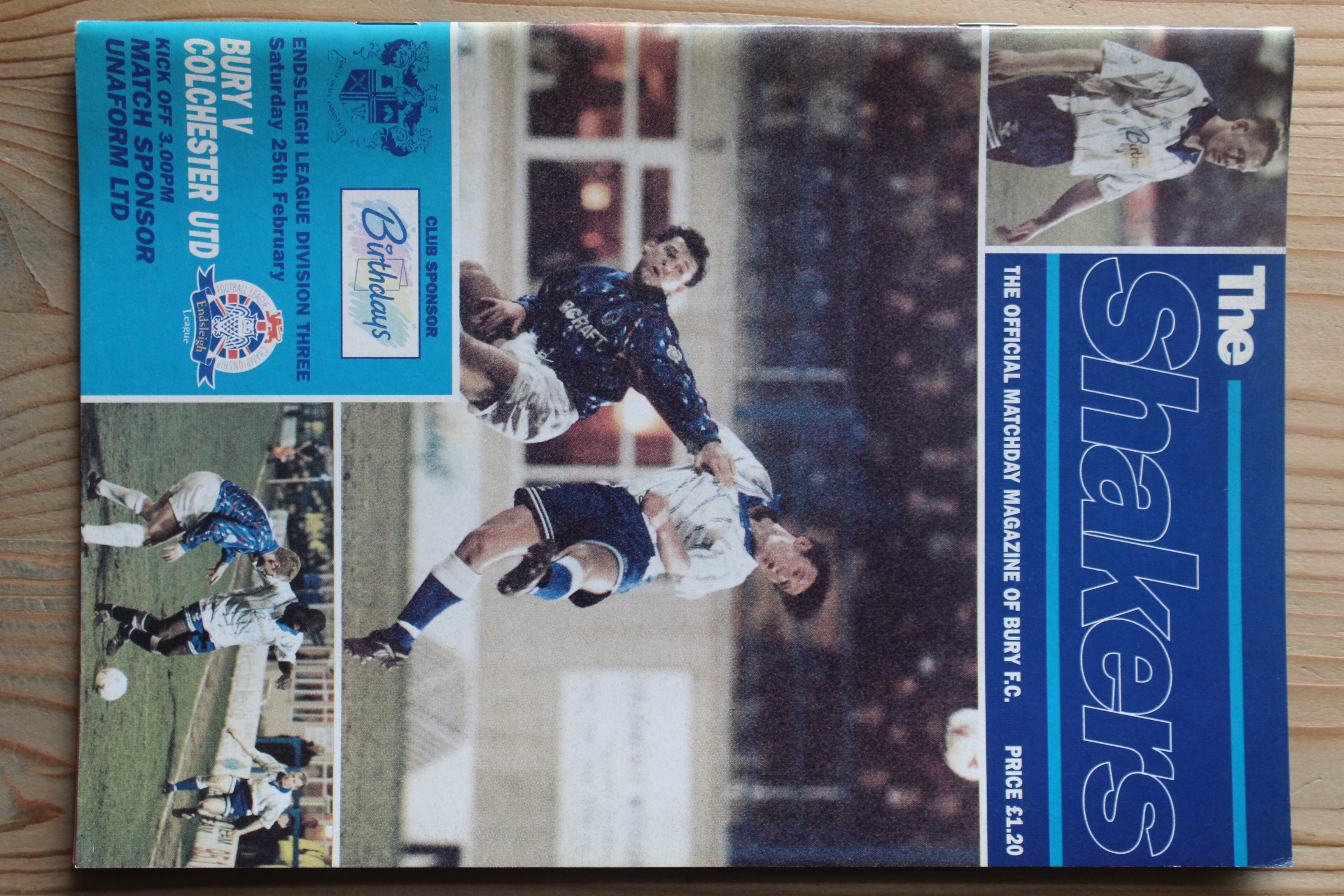 Bury FC v Colchester United FC