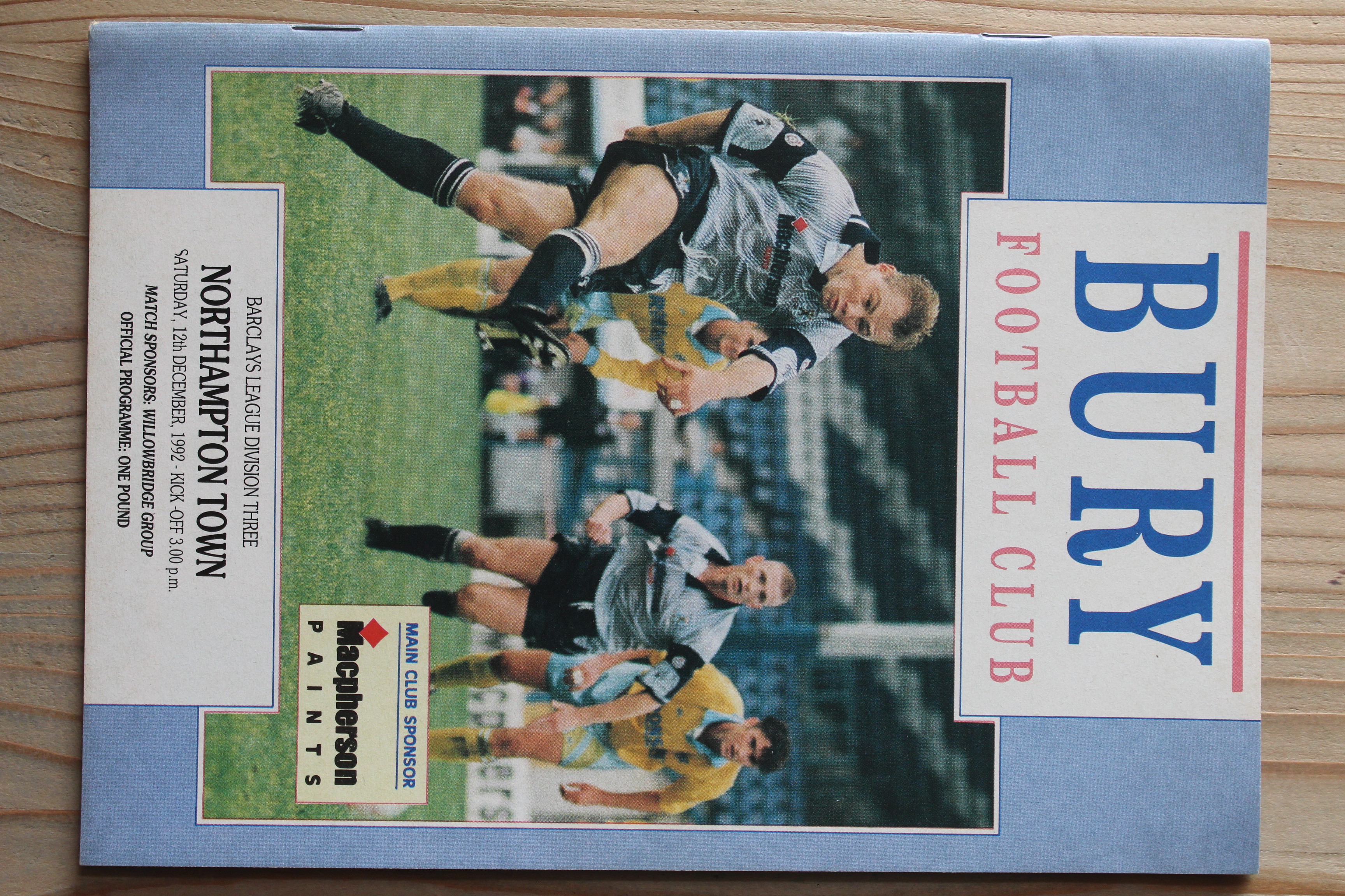 Bury FC v Northampton Town FC