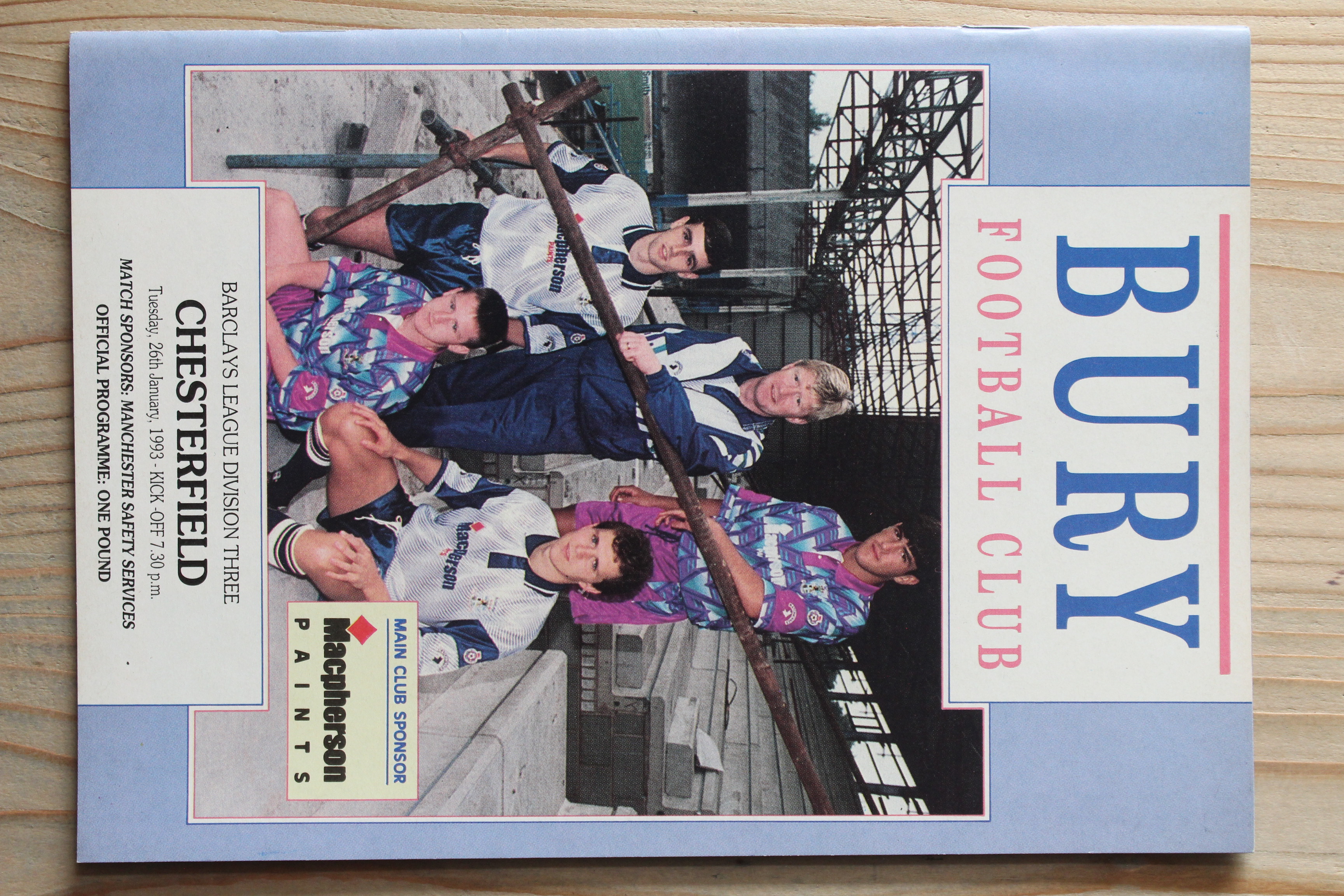 Bury FC v Chesterfield FC