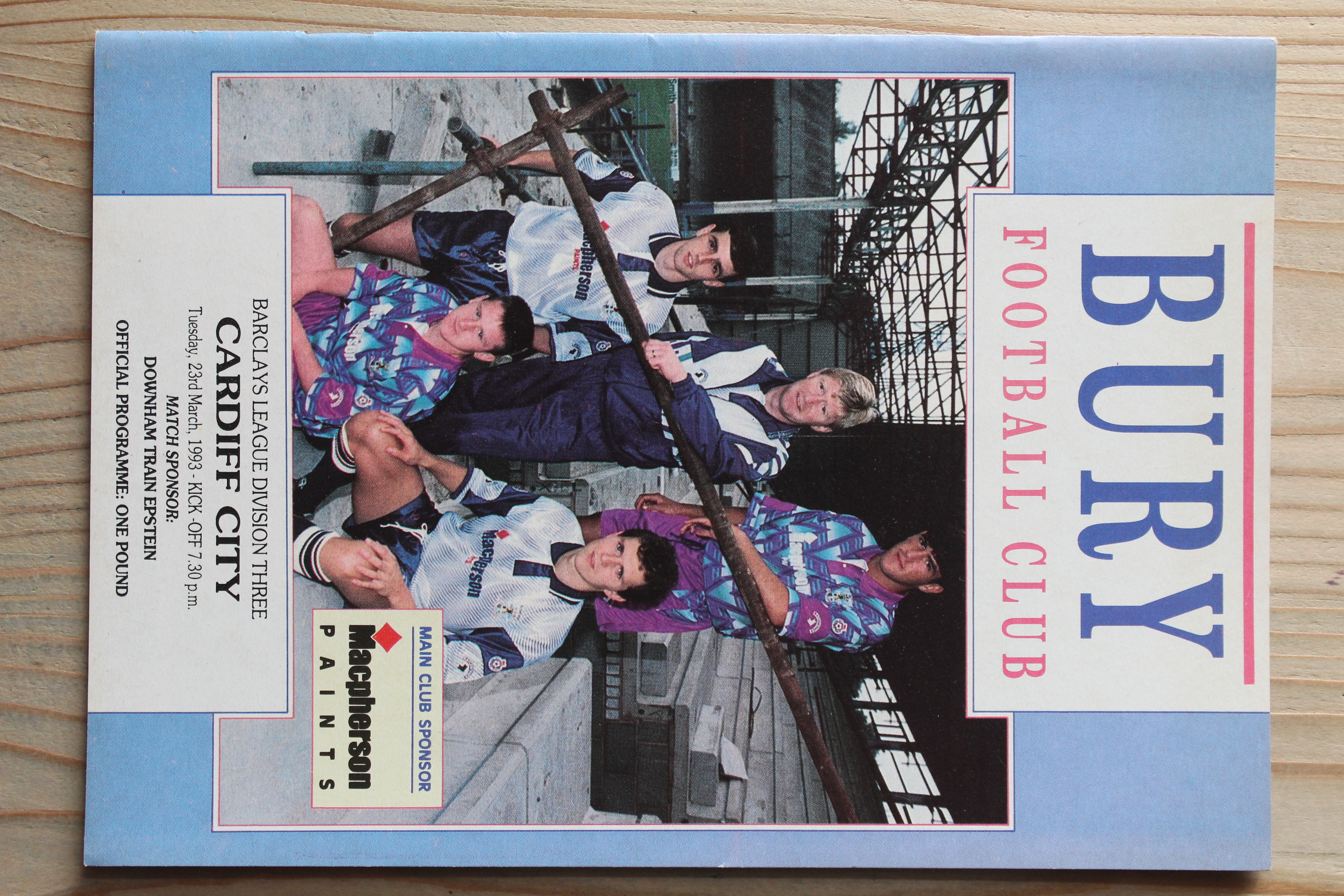 Bury FC v Cardiff City FC