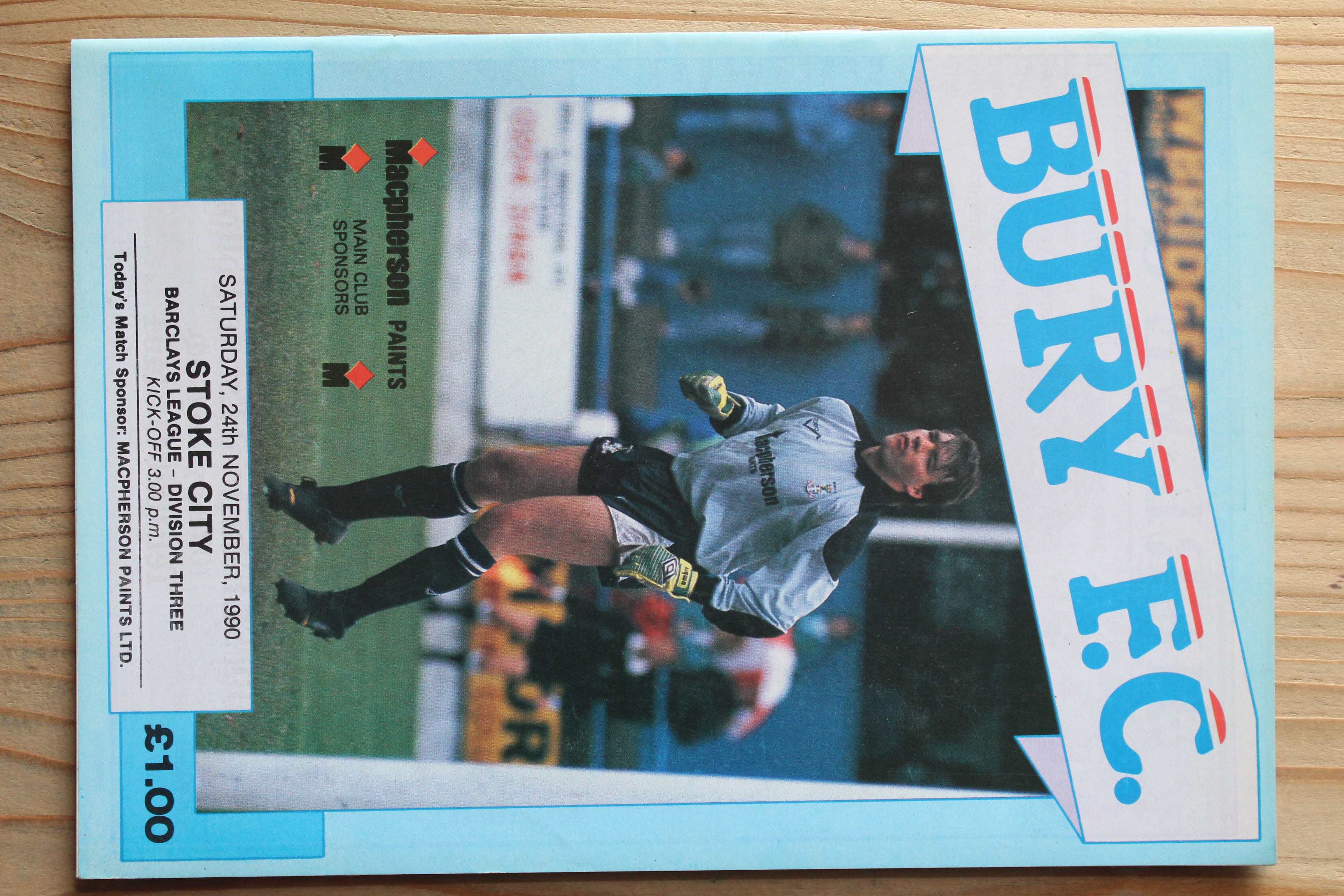 Bury FC v Stoke City FC