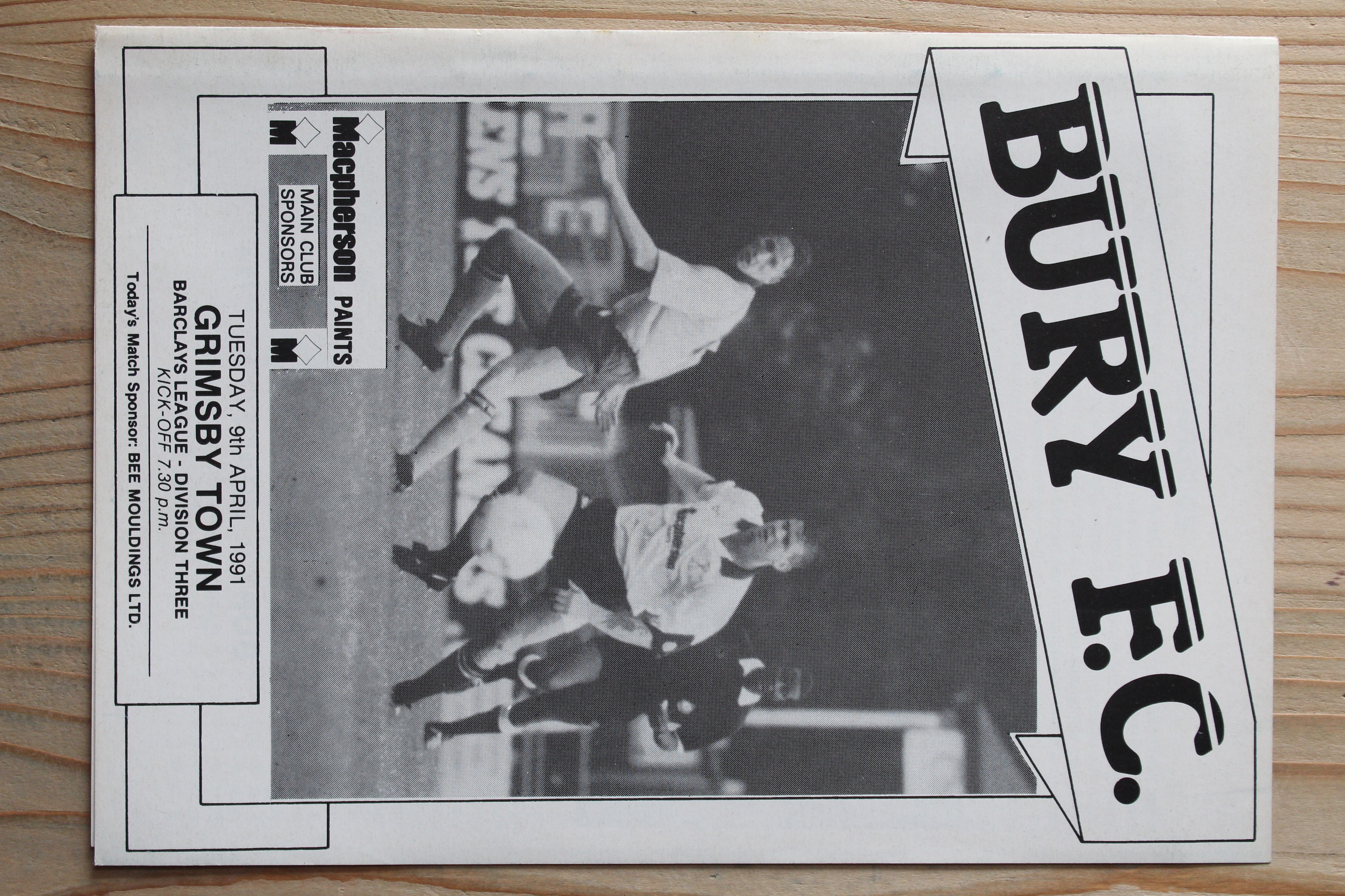 Bury FC v Grimsby Town FC