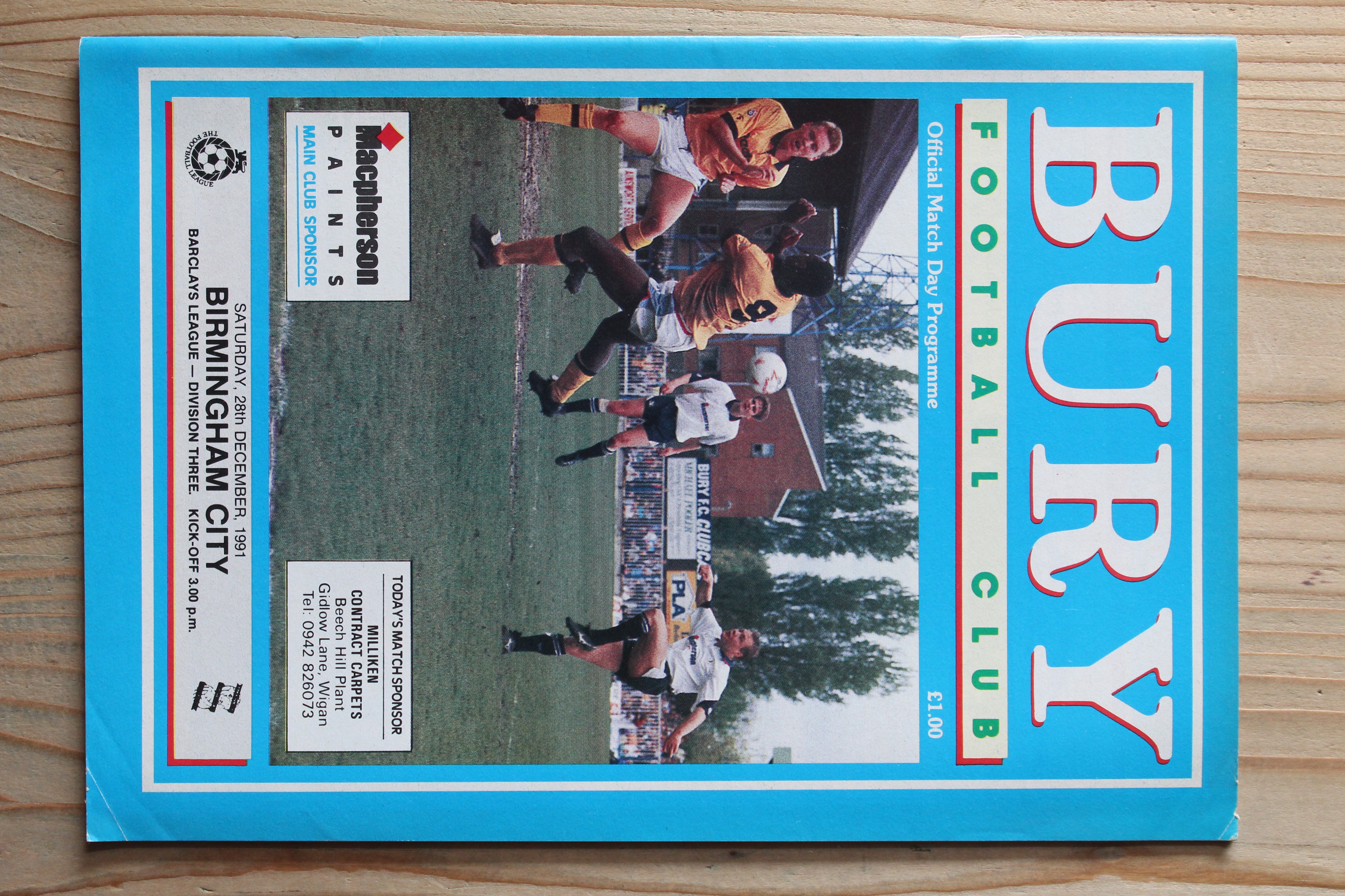 Bury FC v Birmingham City FC