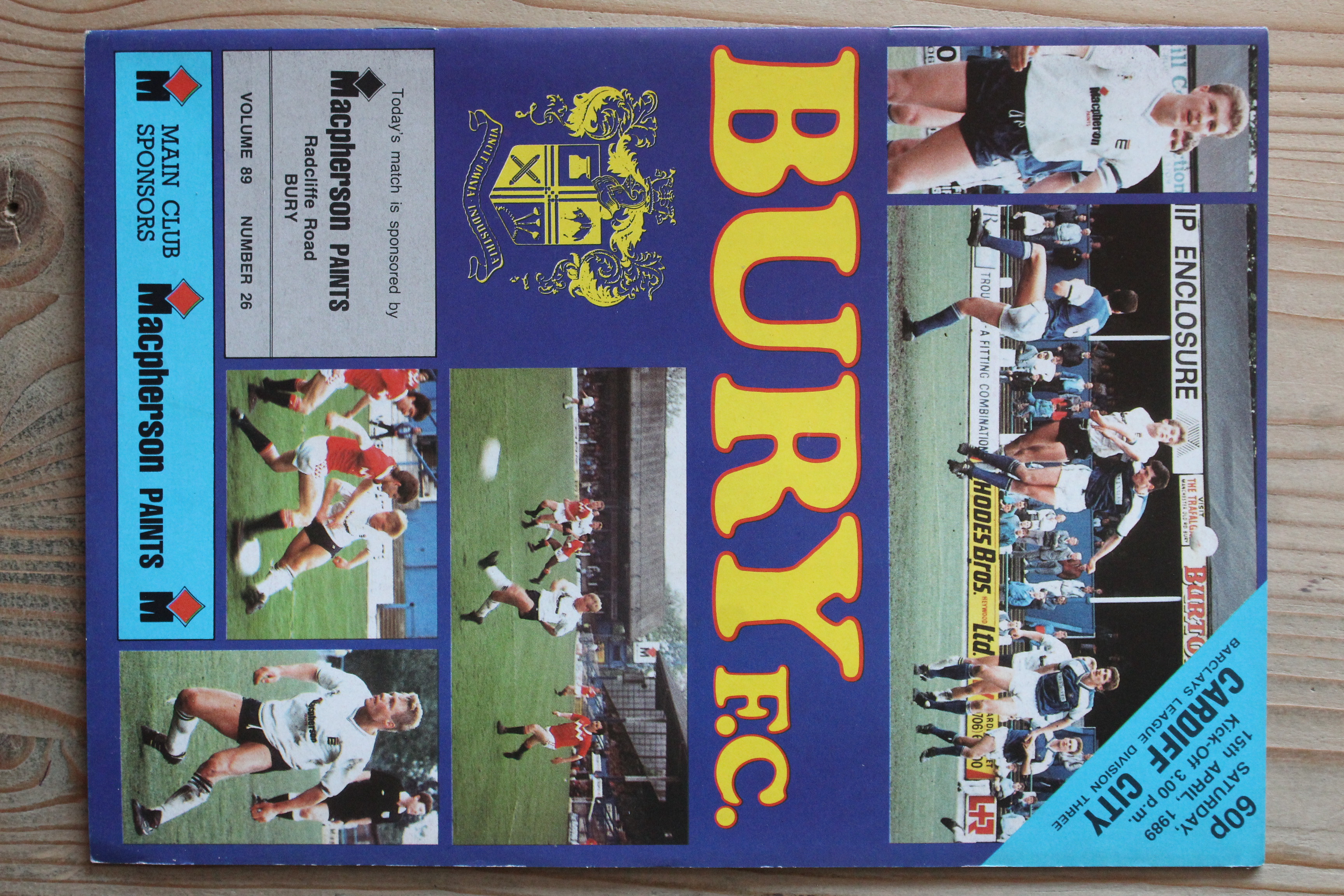 Bury FC v Cardiff City FC