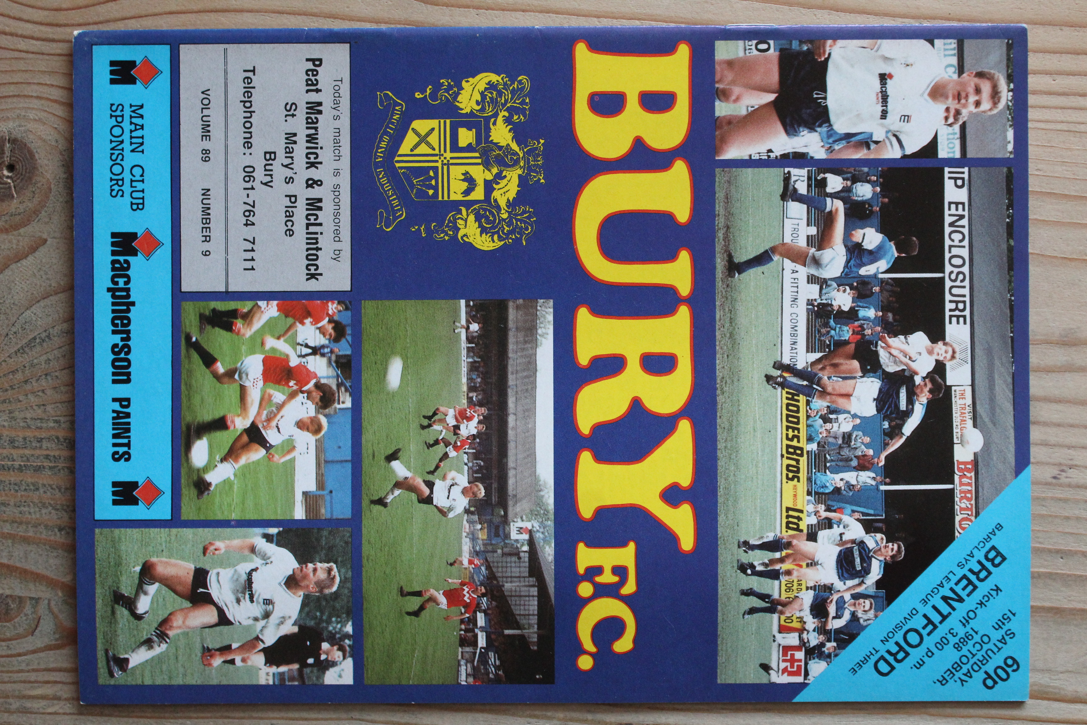 Bury FC v Brentford FC