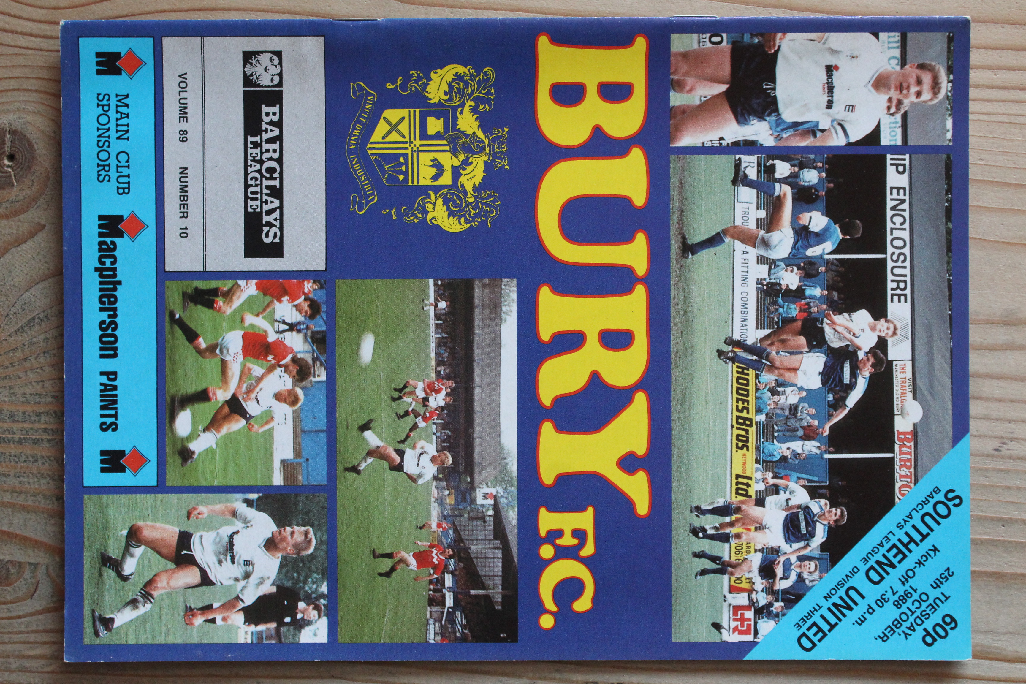 Bury FC v Southend United FC