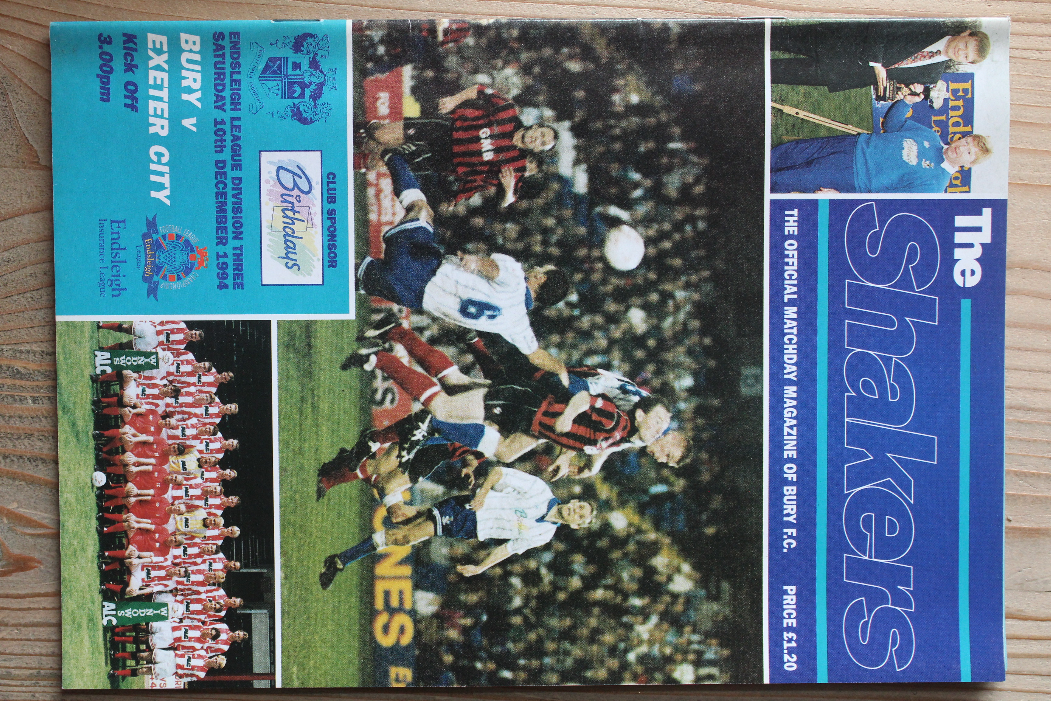 Bury FC v Exeter City FC