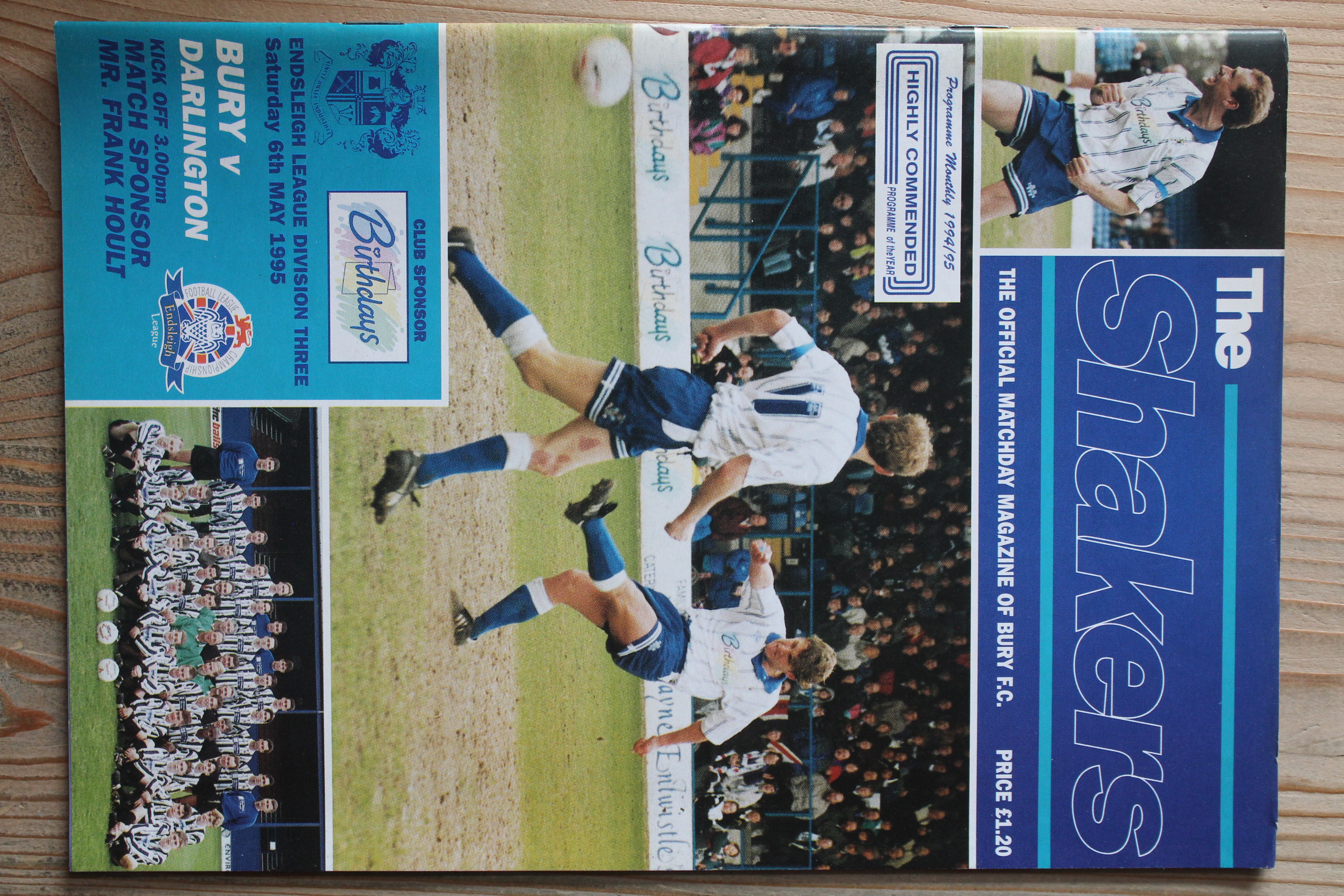 Bury FC v Darlington FC