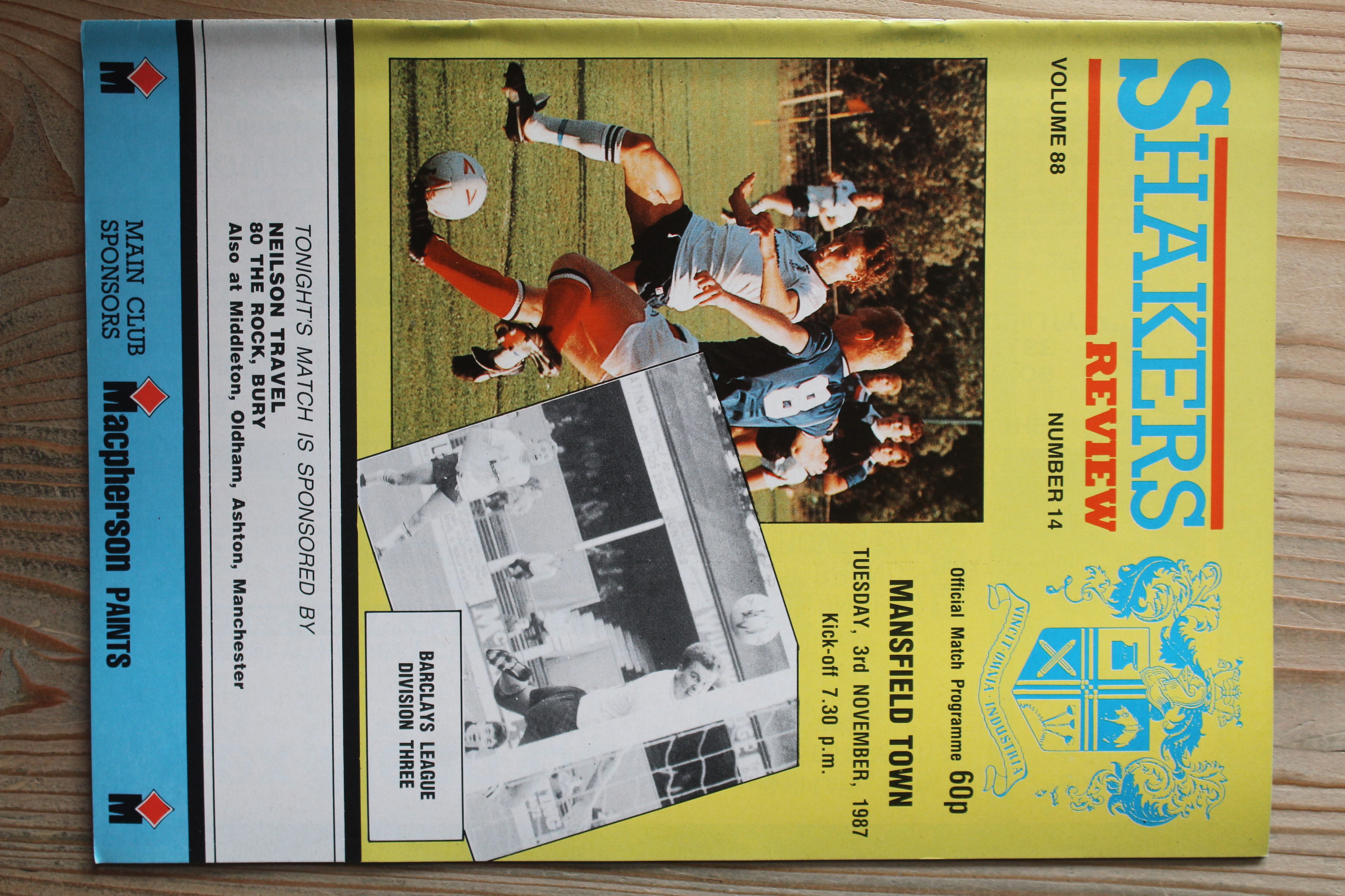 Bury FC v Mansfield Town FC