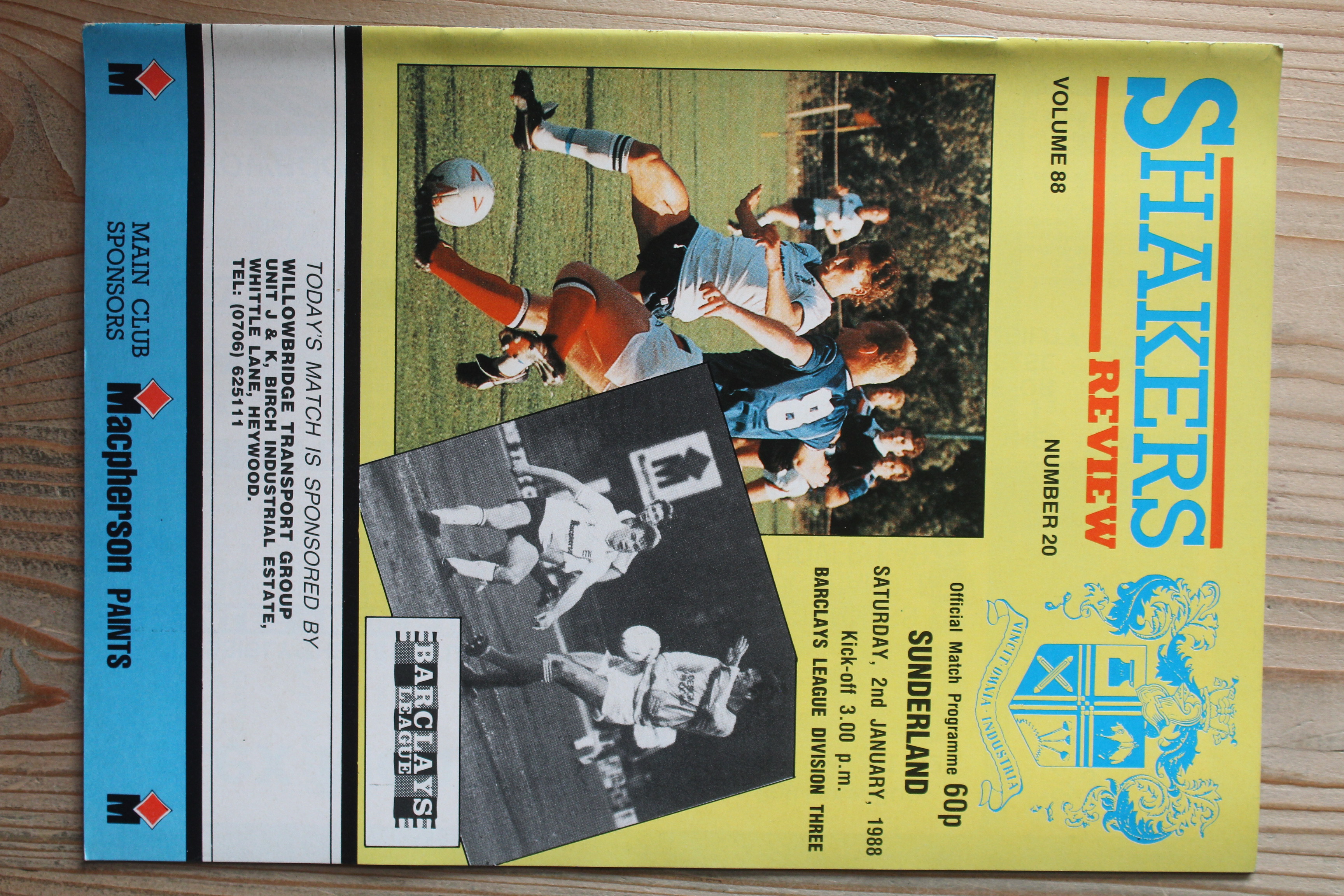 Bury FC v Sunderland FC