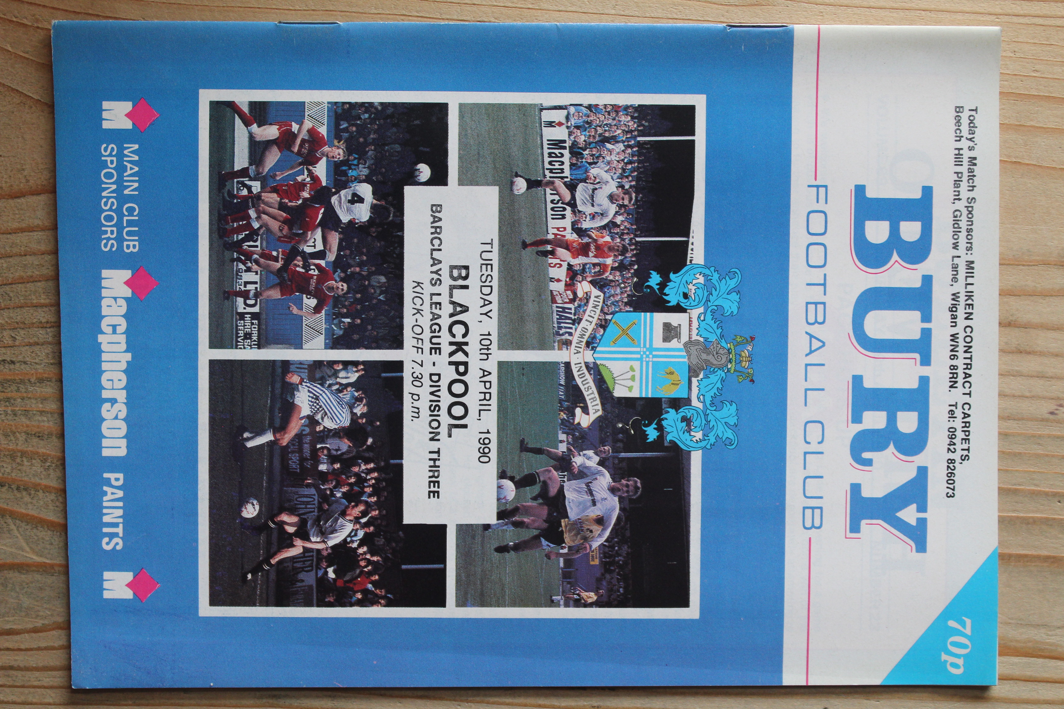 Bury FC v Blackpool FC