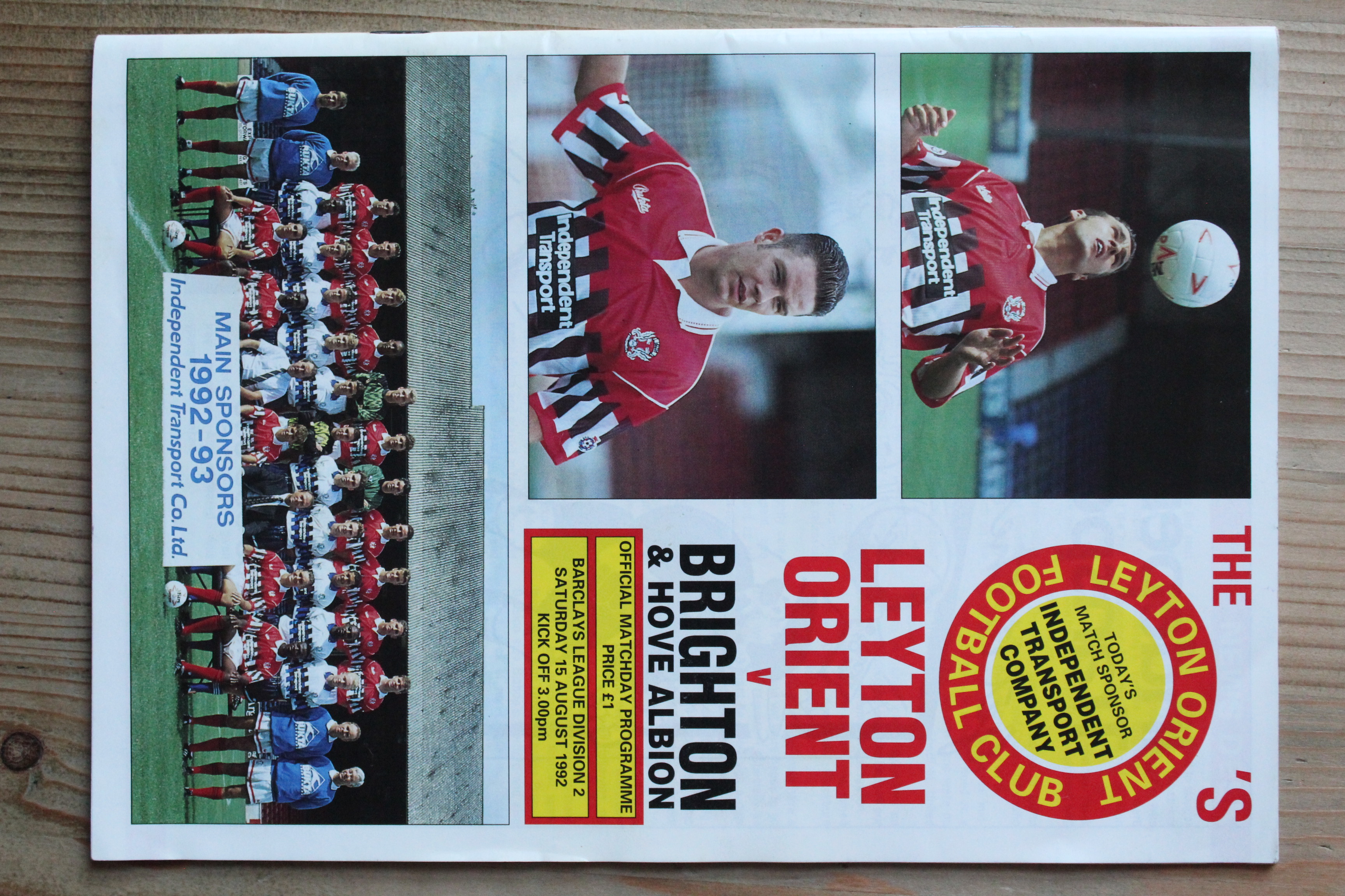 Leyton Orient FC v Brighton & Hove Albion FC