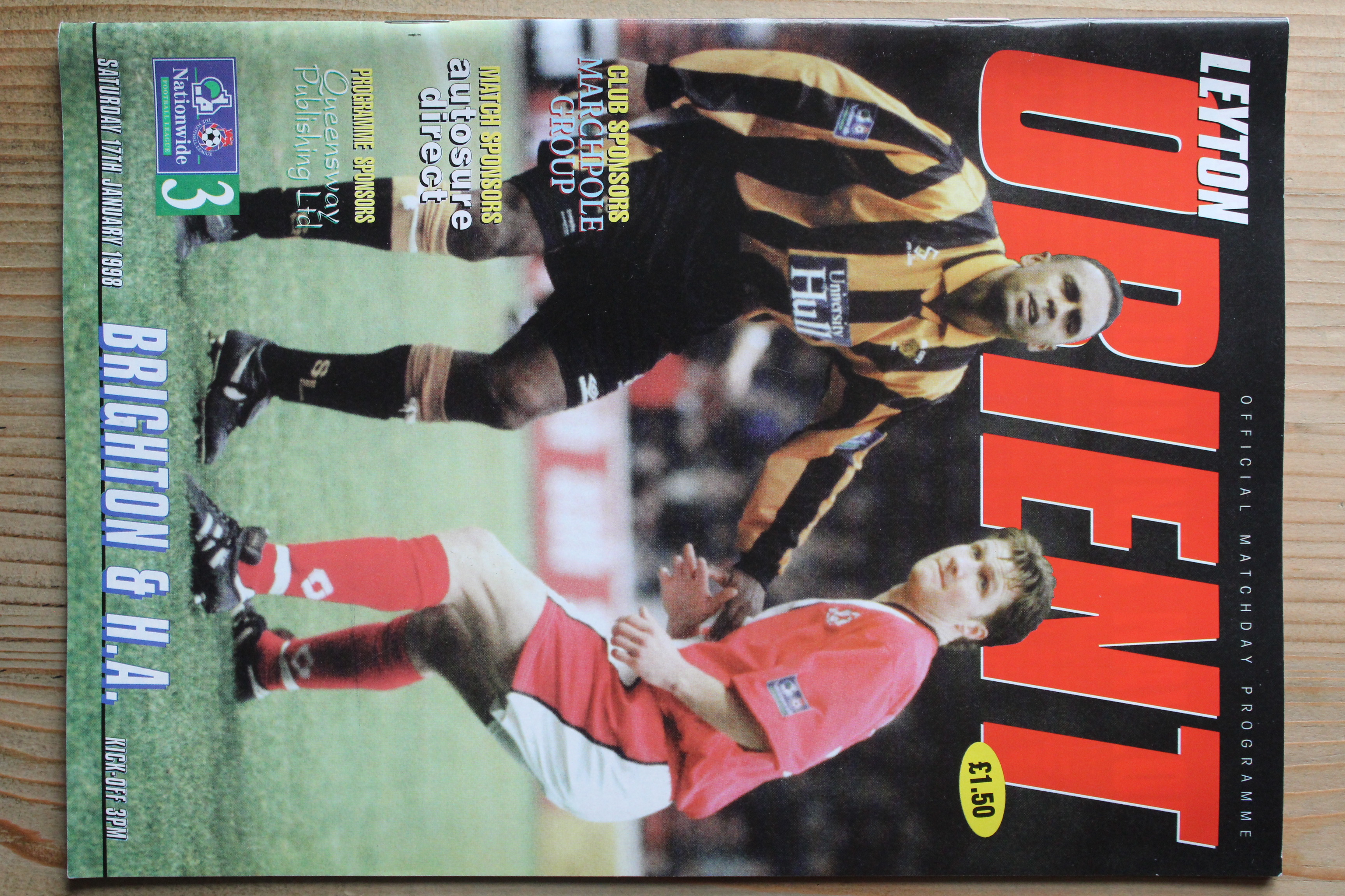 Leyton Orient FC v Brighton & Hove Albion FC