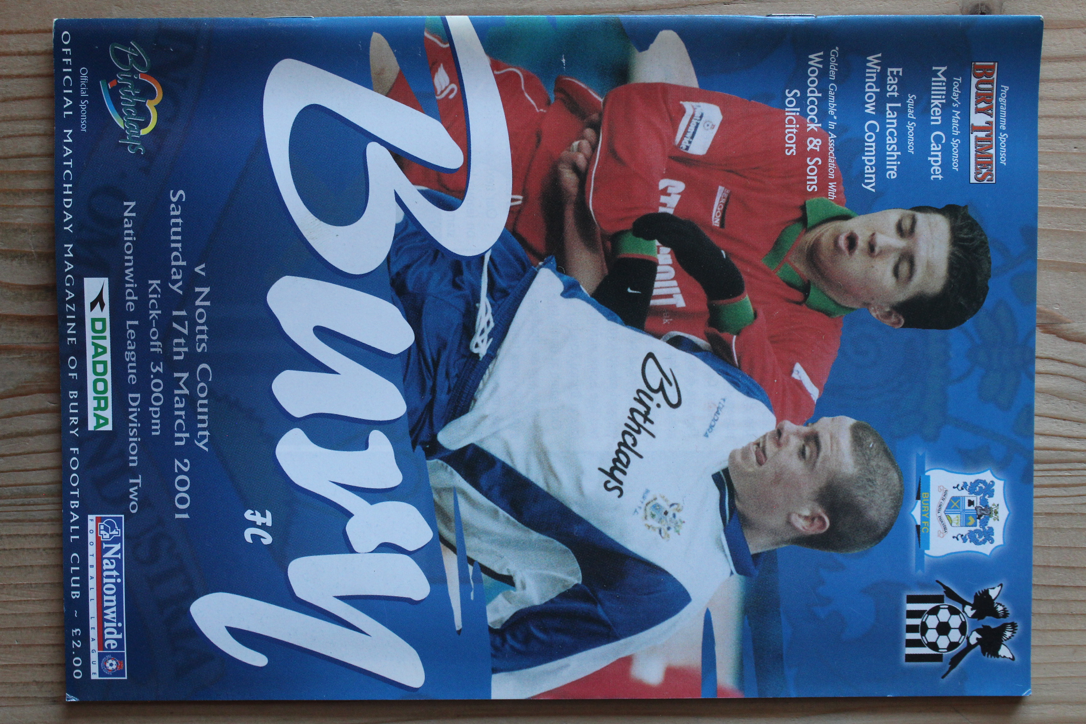 Bury FC v Notts County FC