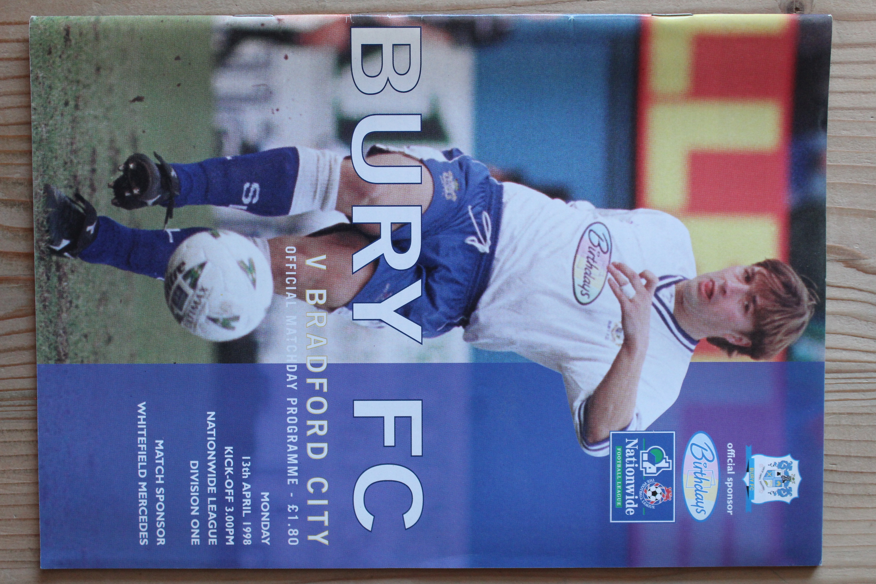 Bury FC v Bradford City FC