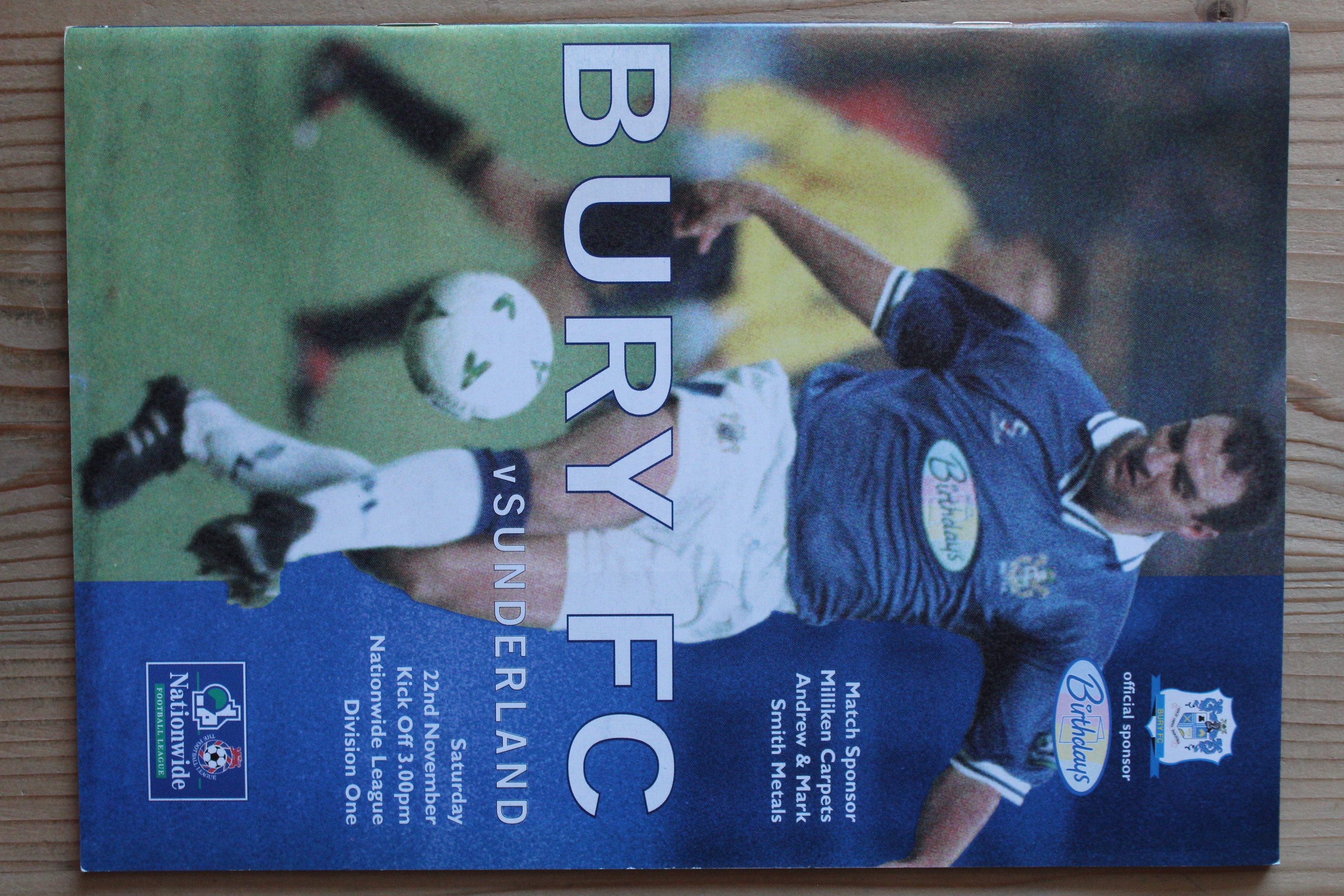 Bury FC v Sunderland FC