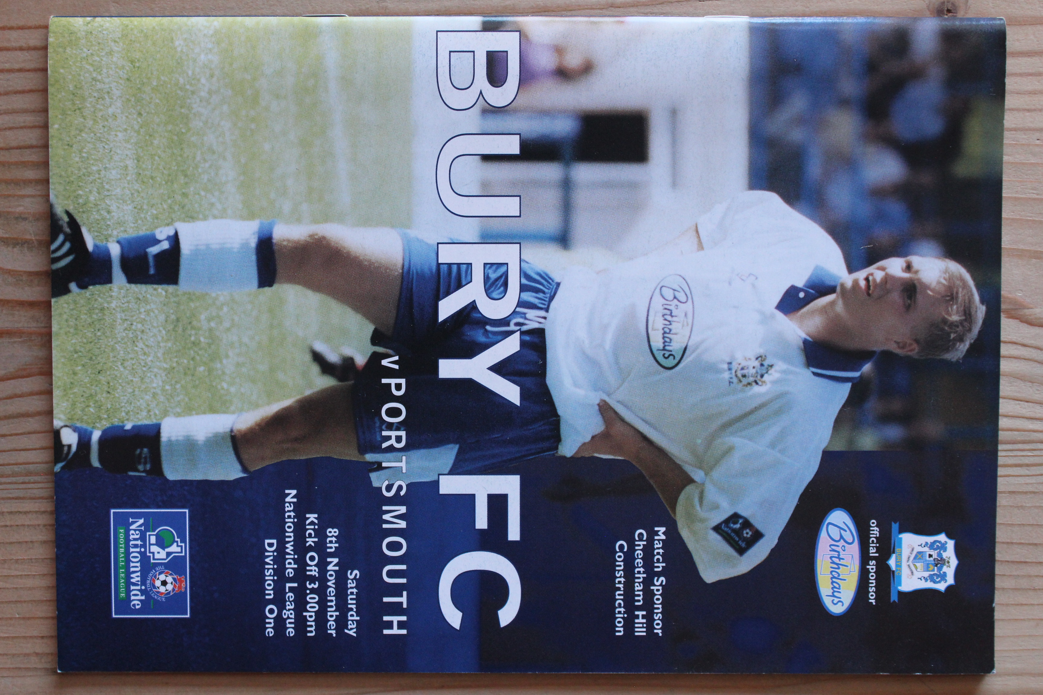 Bury FC v Portsmouth FC