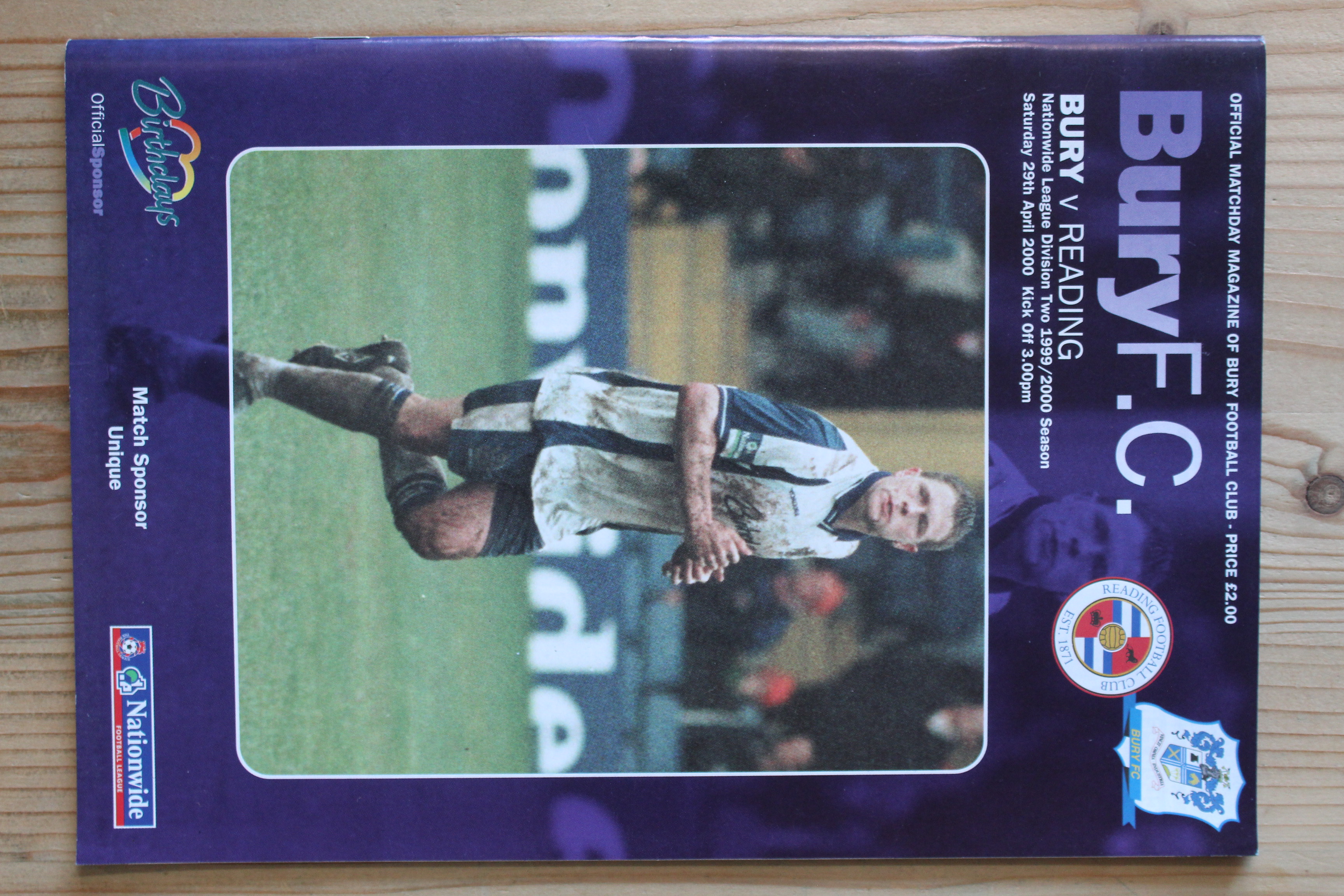 Bury FC v Reading FC