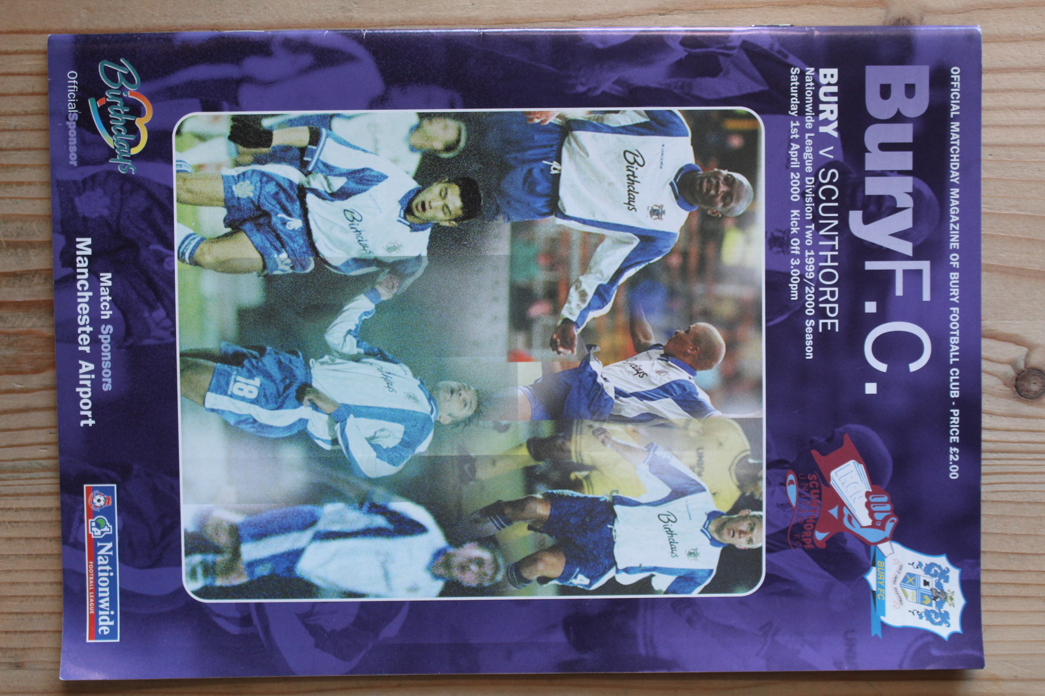 Bury FC v Scunthorpe United FC