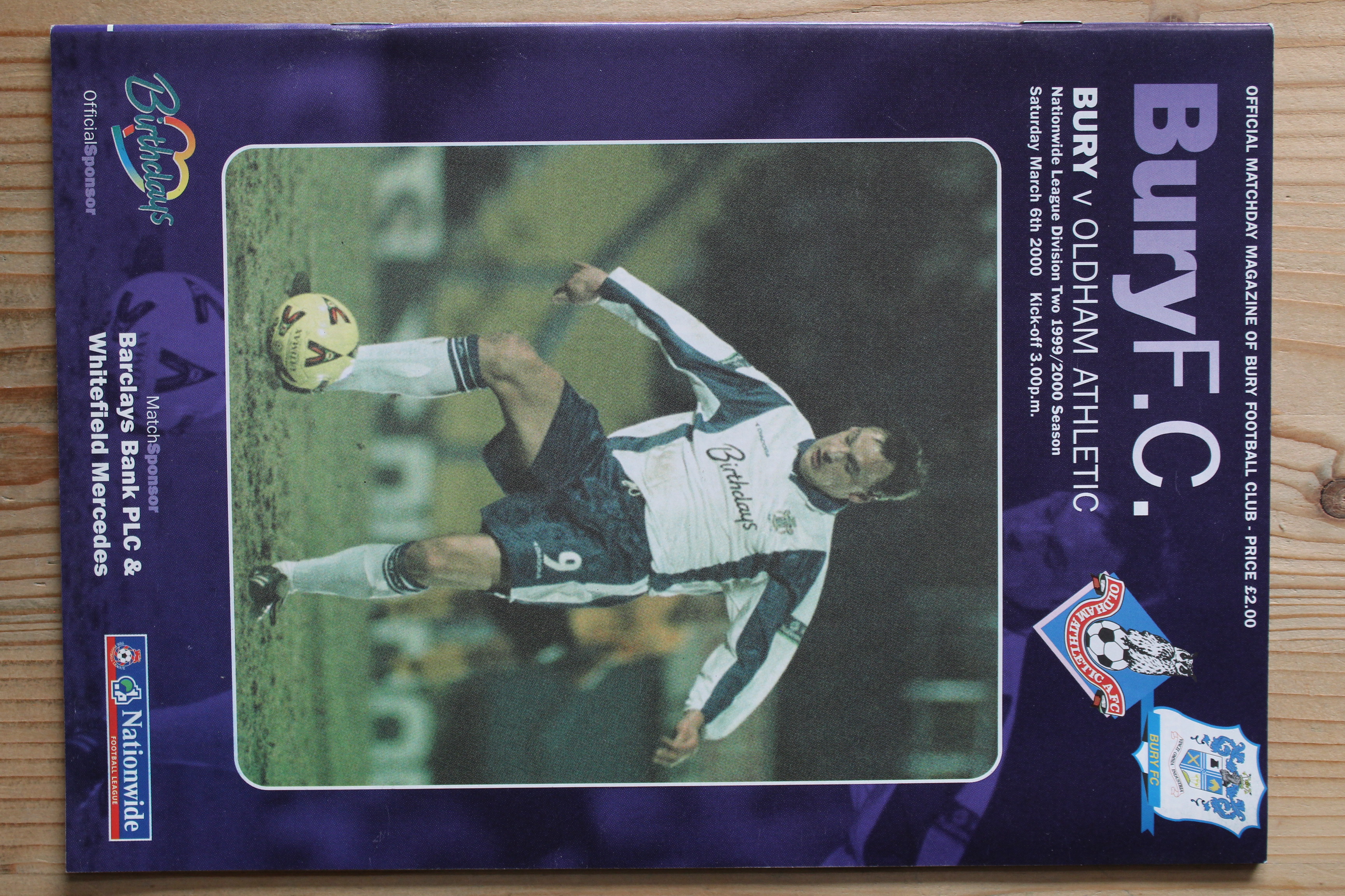 Bury FC v Oldham Athletic FC