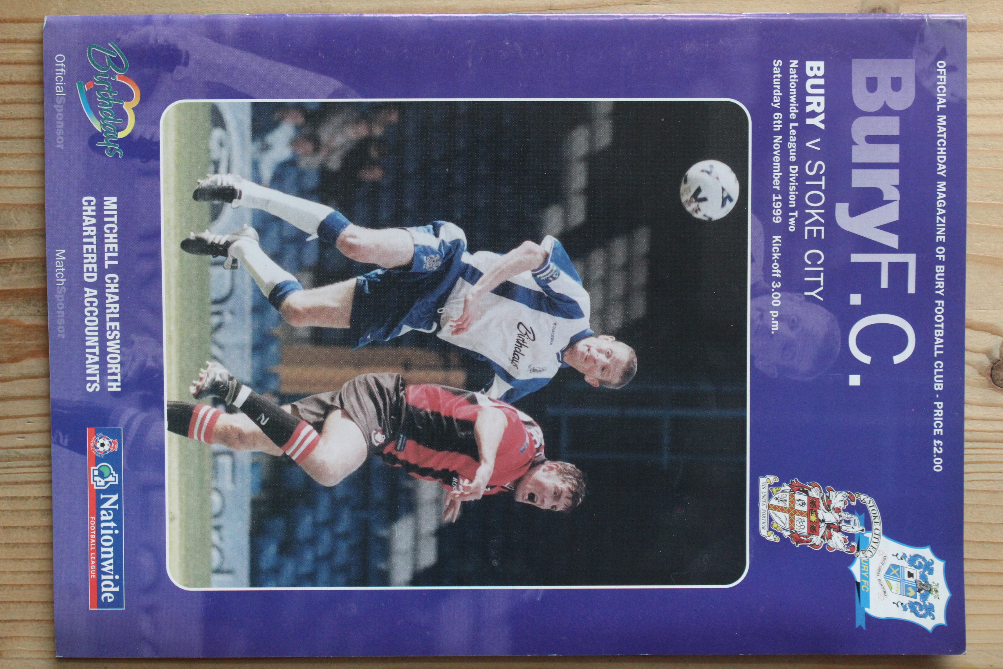 Bury FC v Stoke City FC
