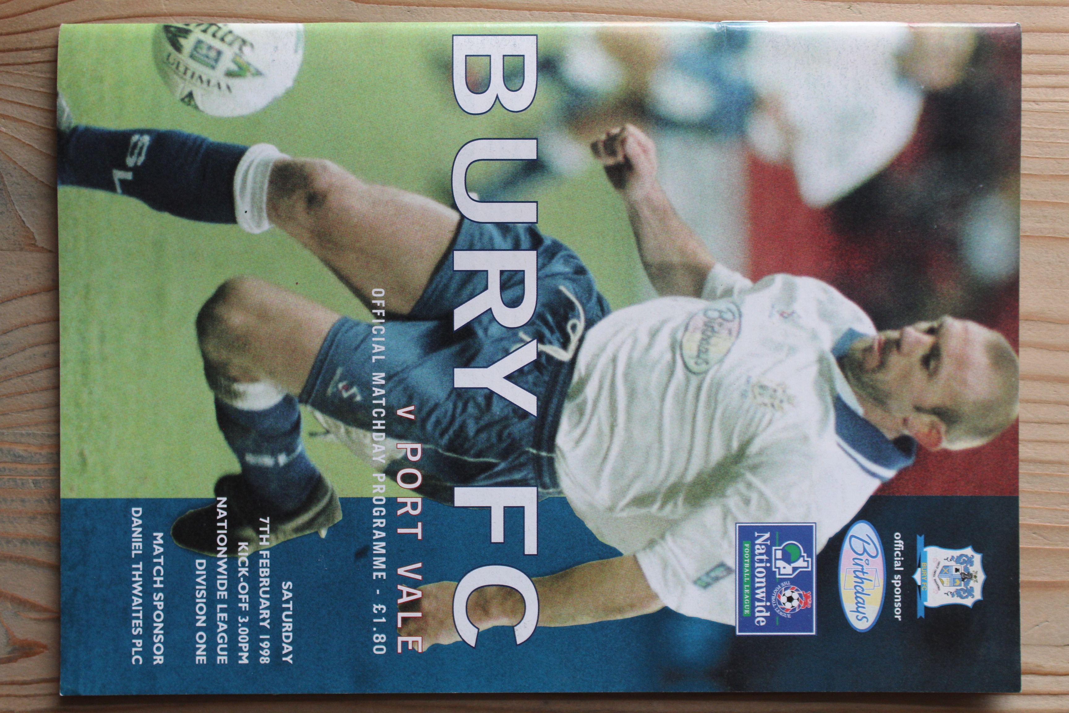 Bury FC v Port Vale FC