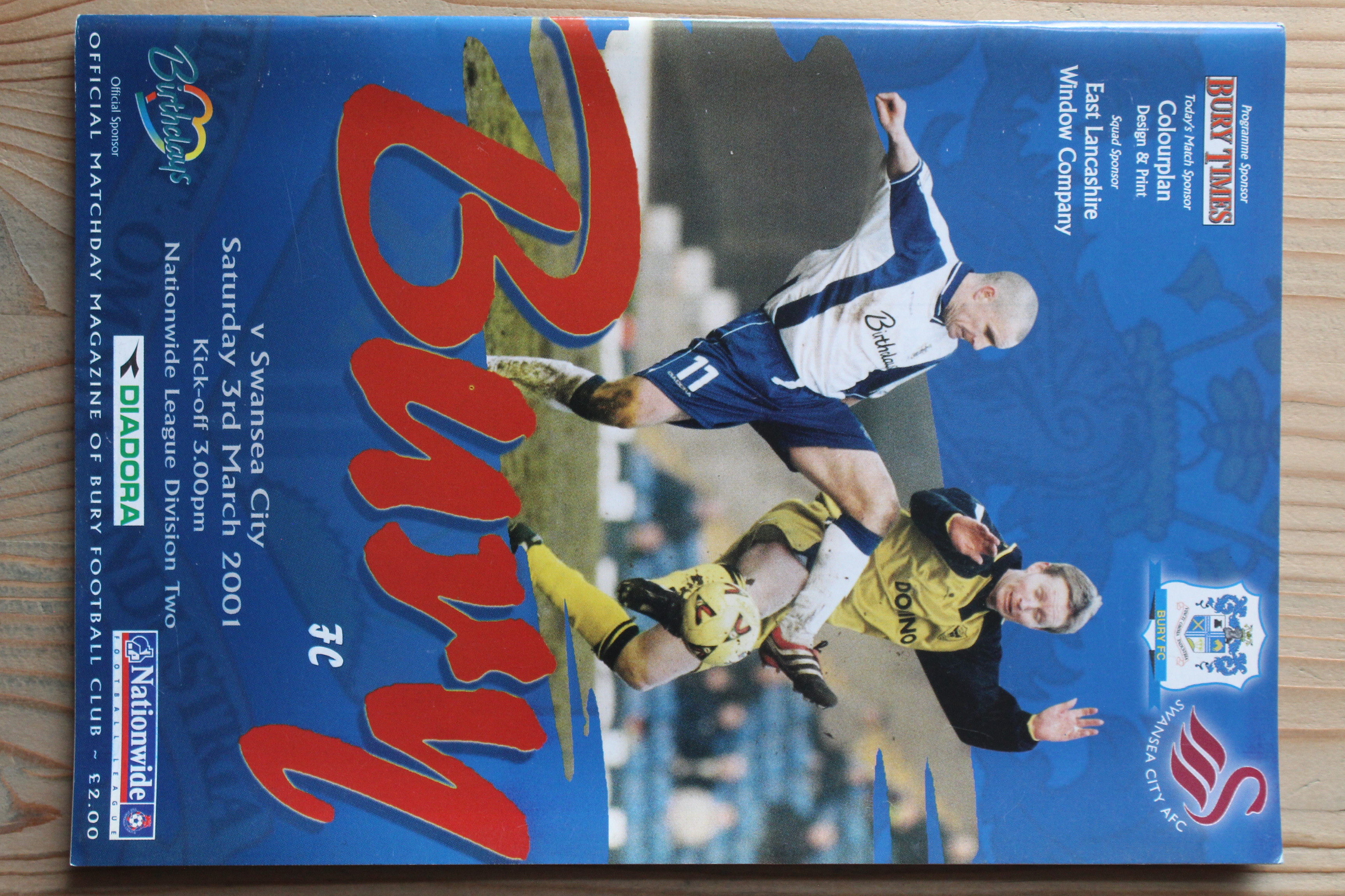 Bury FC v Swansea City FC