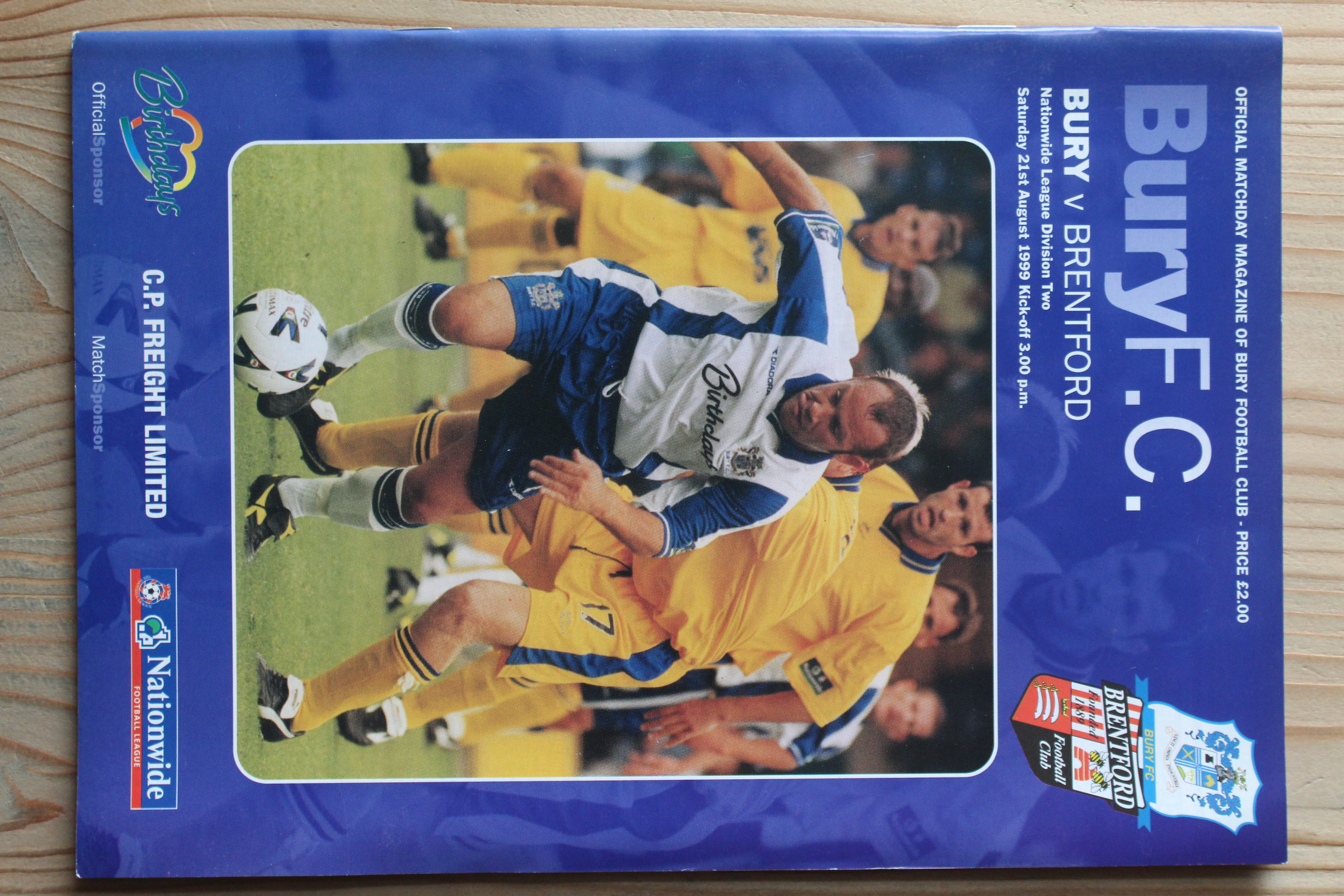 Bury FC v Brentford FC