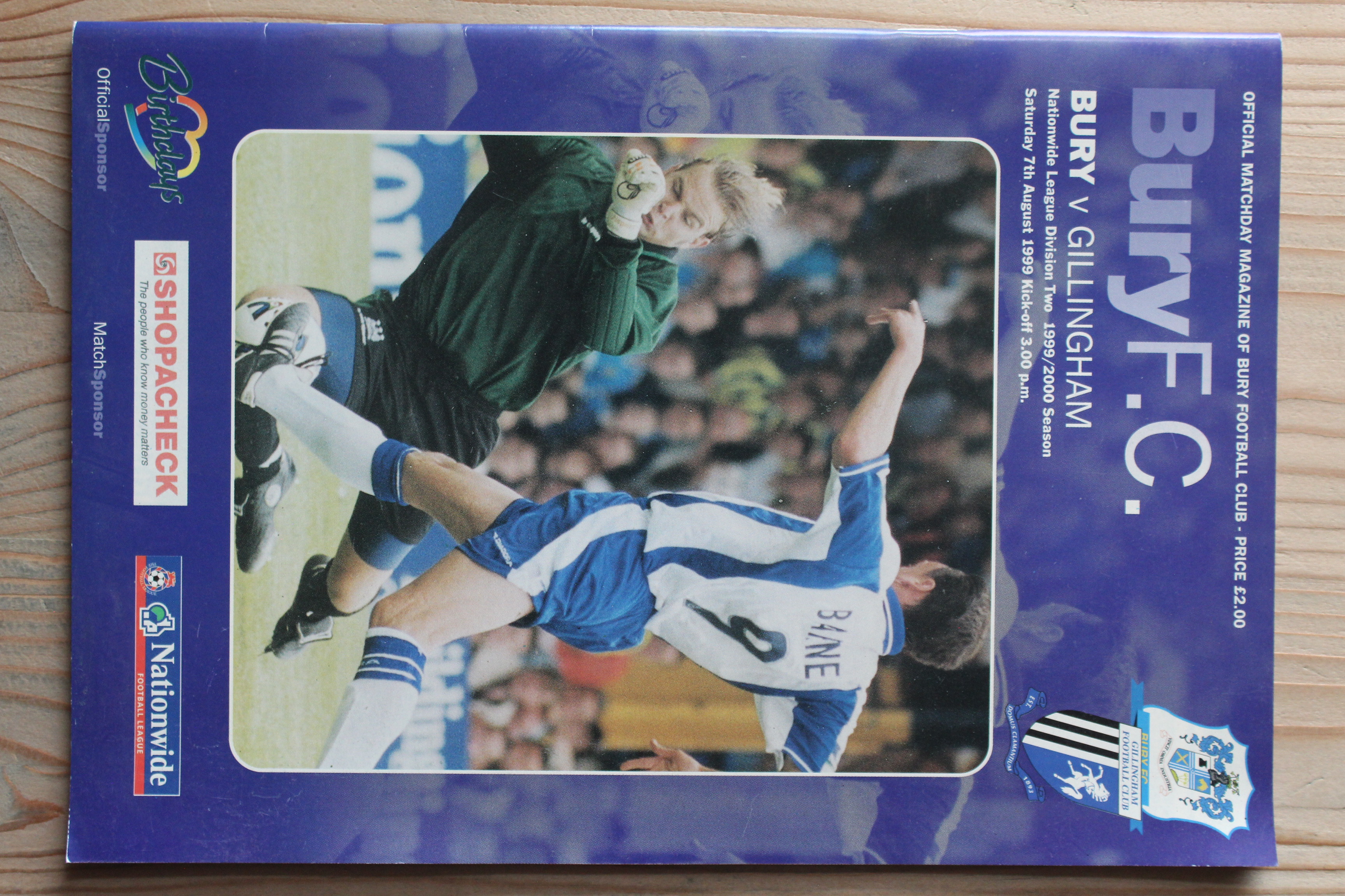 Bury FC v Gillingham FC