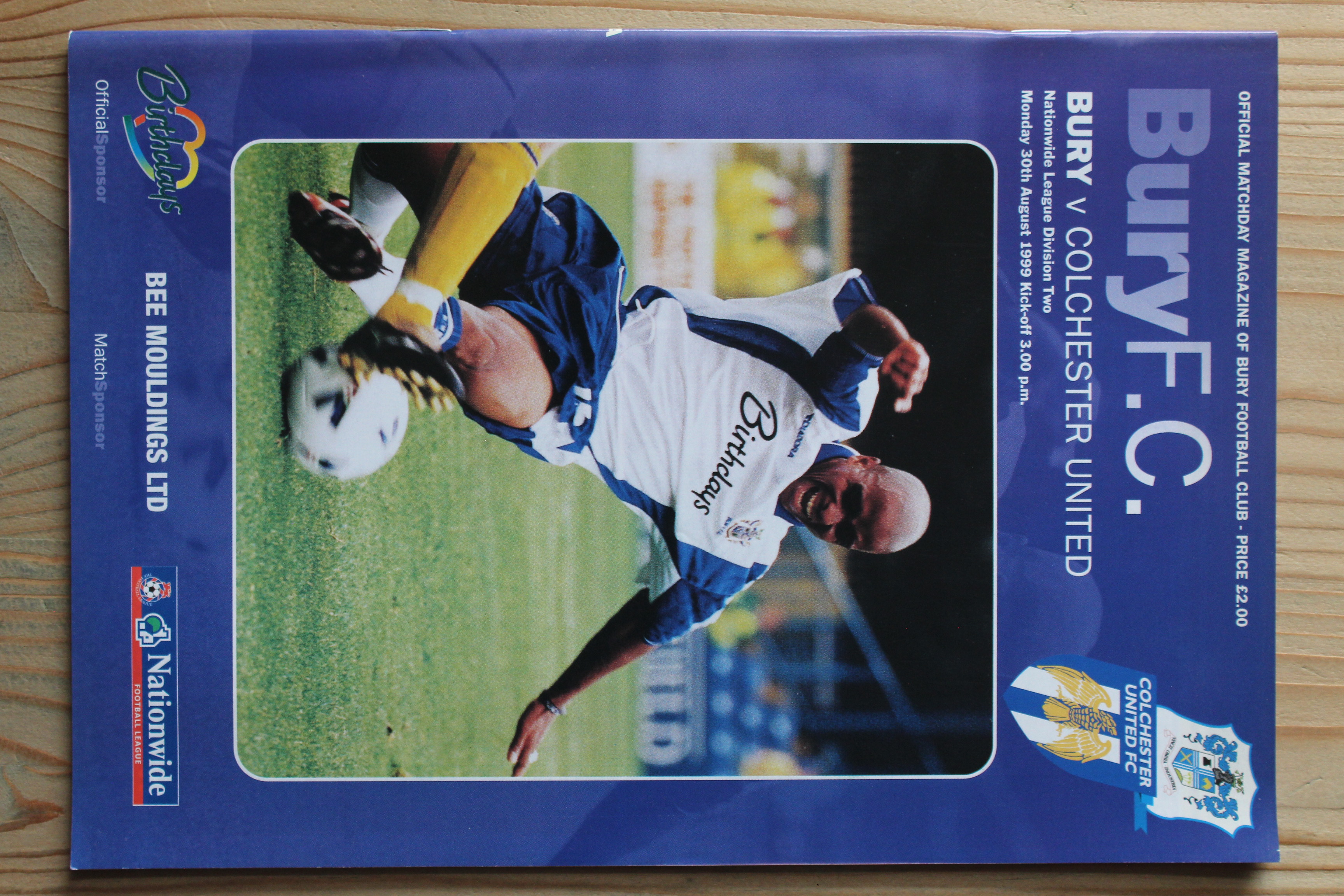 Bury FC v Colchester United FC