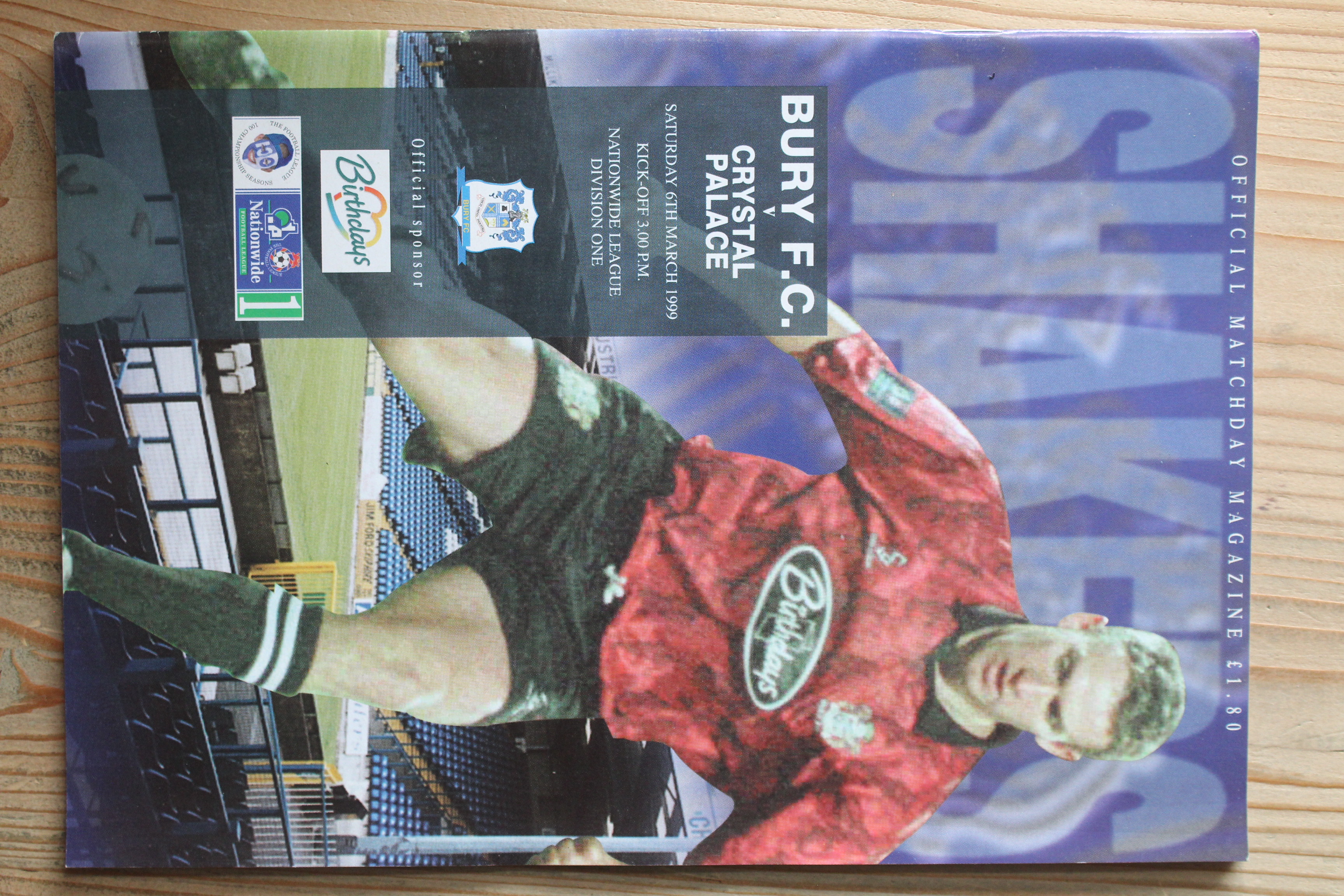 Bury FC v Crystal Palace FC