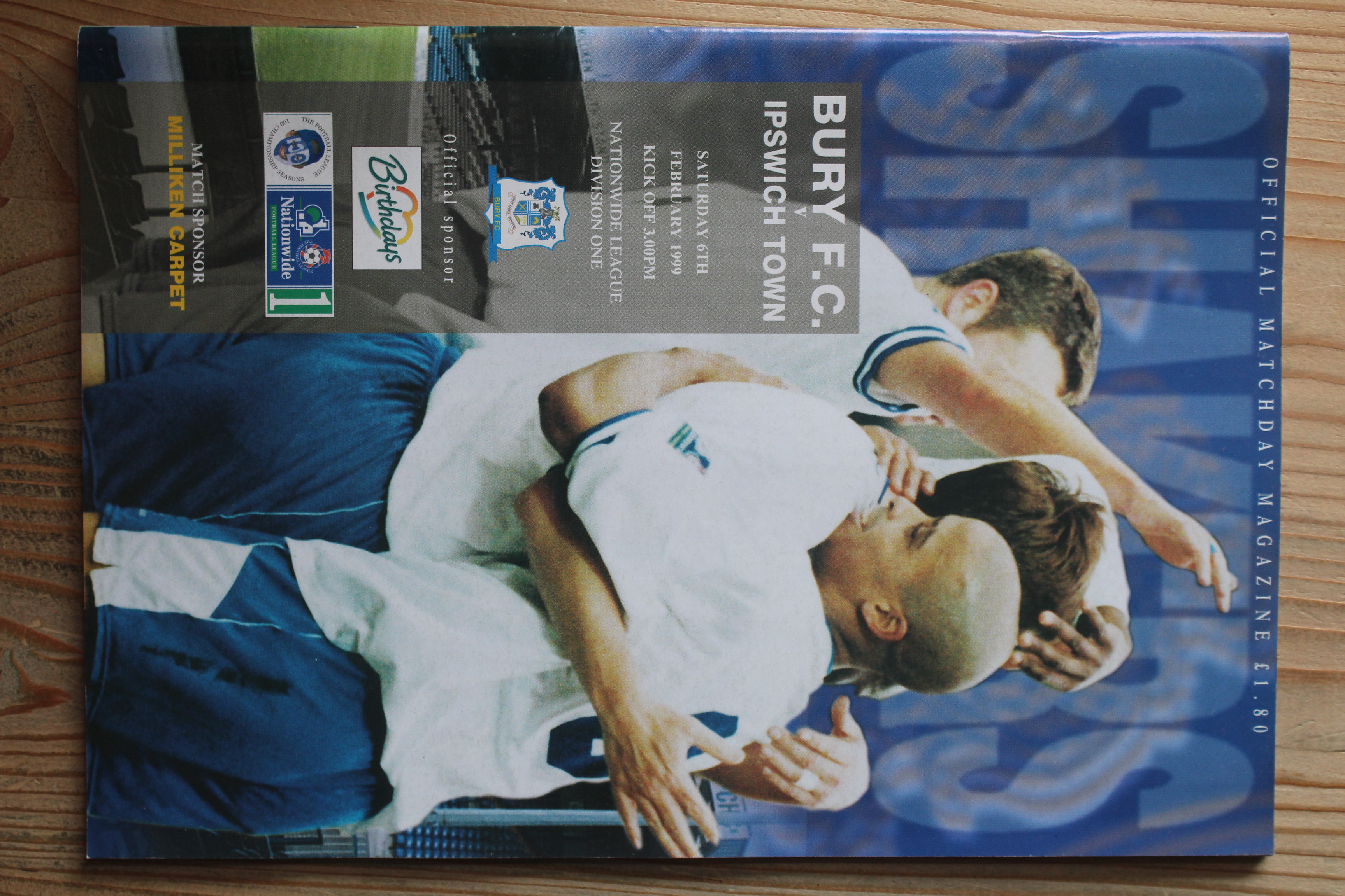 Bury FC v Ipswich Town FC