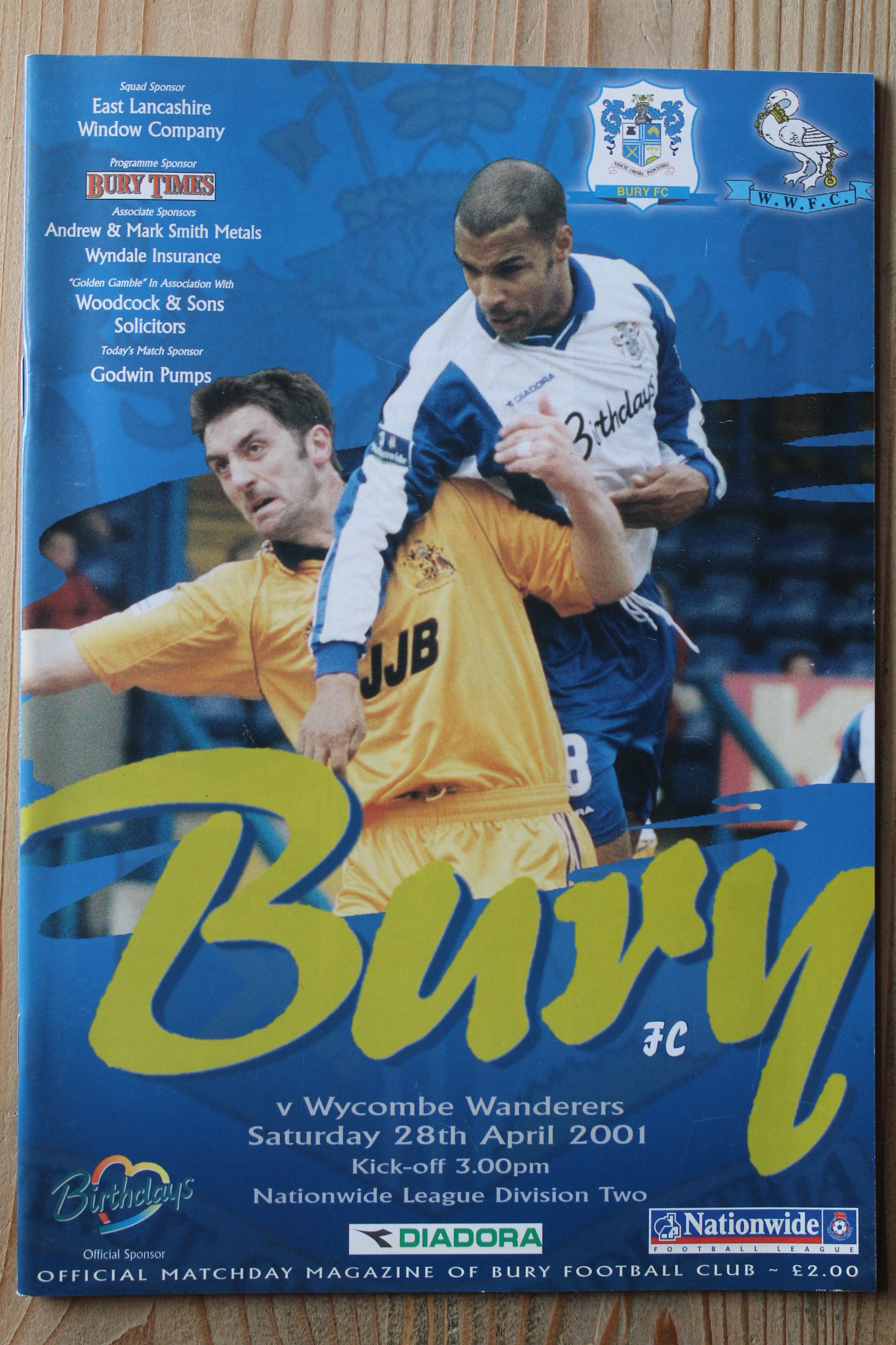 Bury FC v Wycombe Wanderers FC